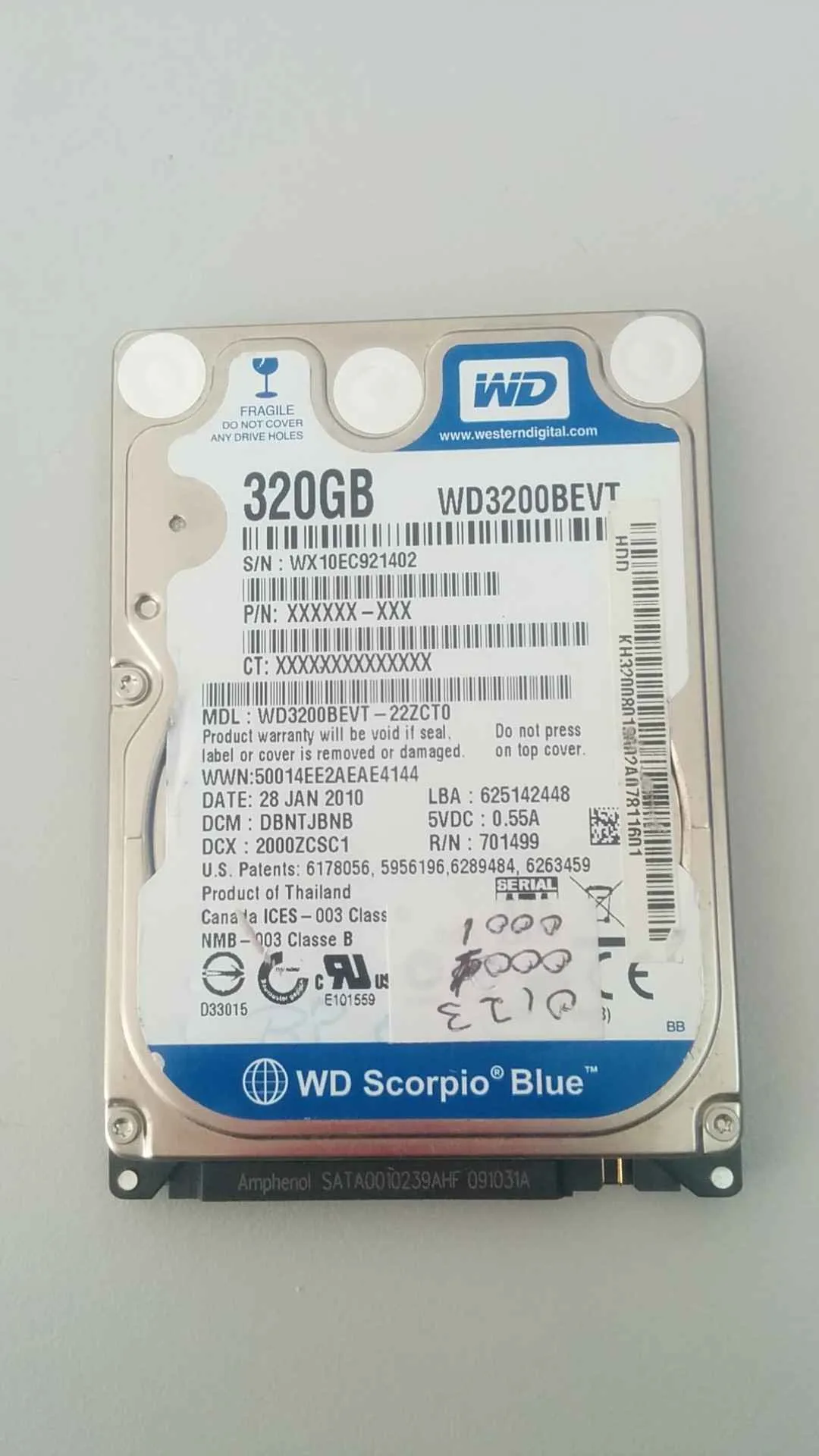 WD3200BEVT-22ZCT0