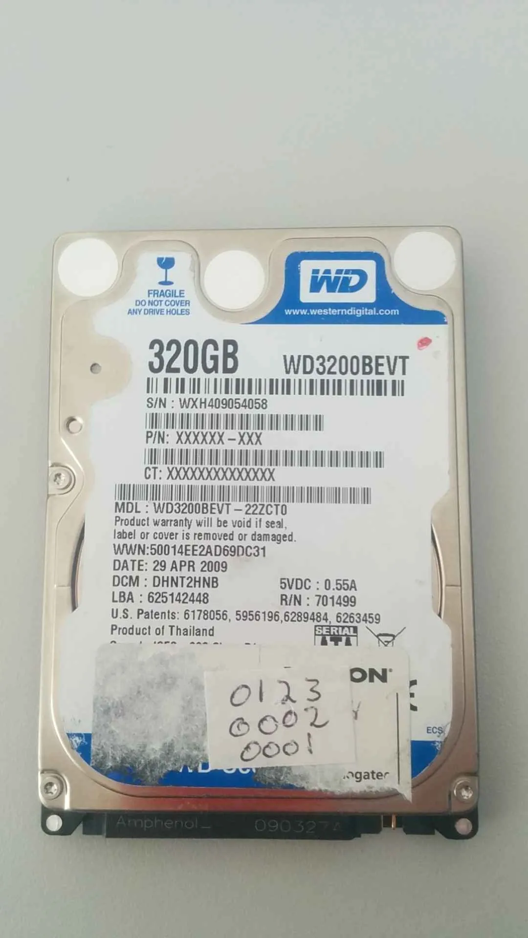 WD3200BEVT-22ZCT0