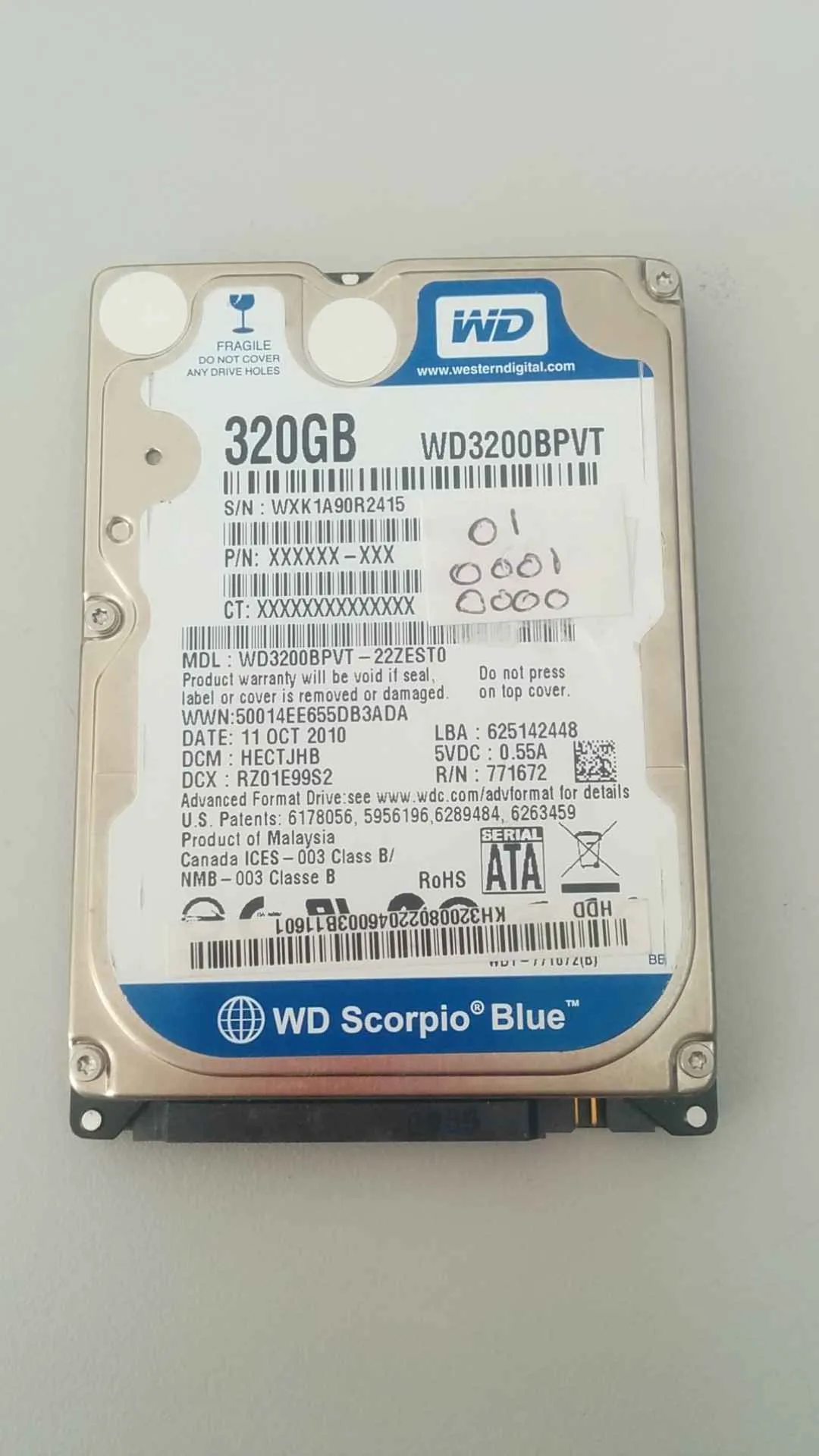 WD3200BPVT-22Z/T0