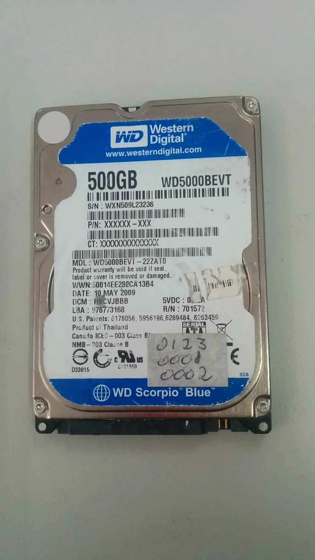 WD5000BEVT-22ZAT0