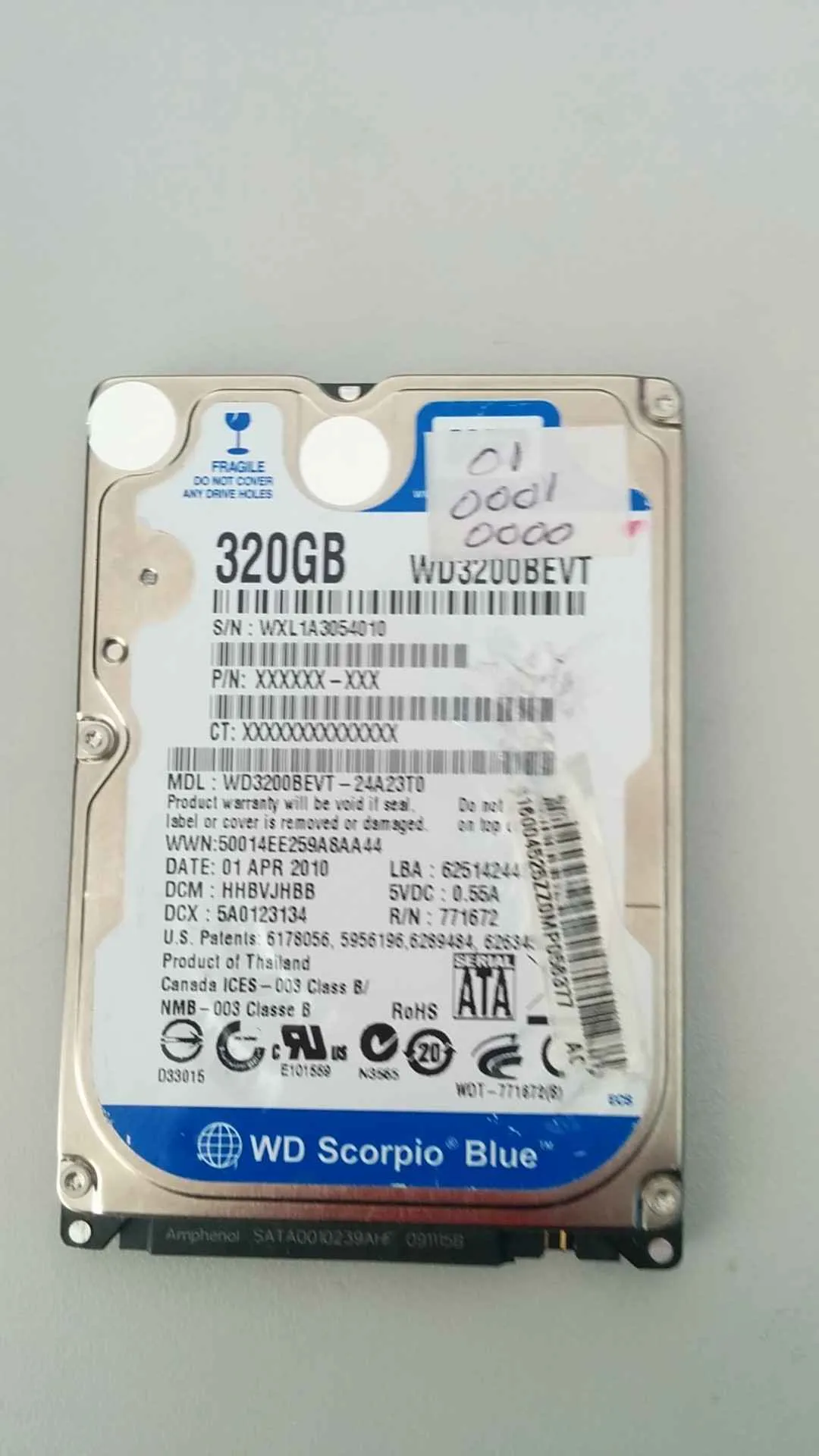 WD3200BEVT-24A23T0