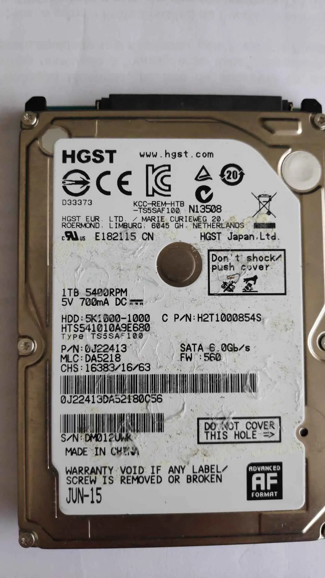 Hitachi HTS541010A9E680