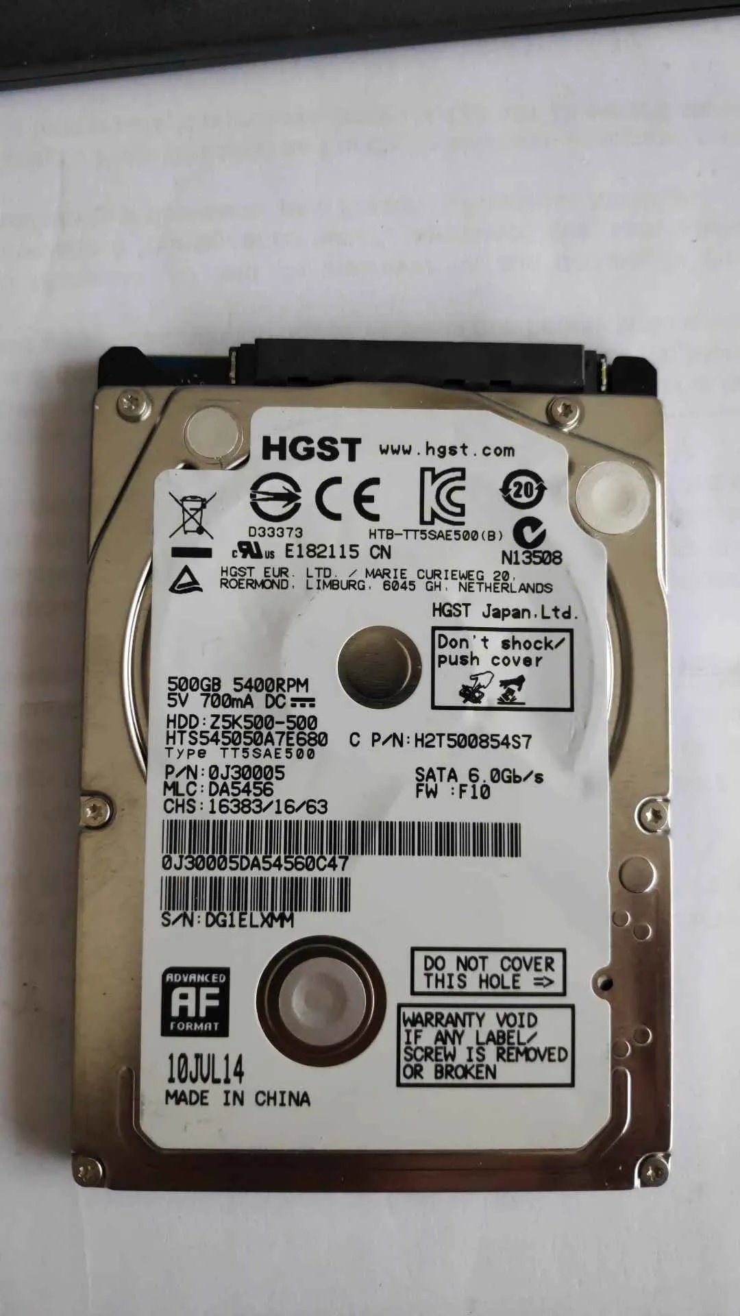 Hitachi HTS545050A7E680