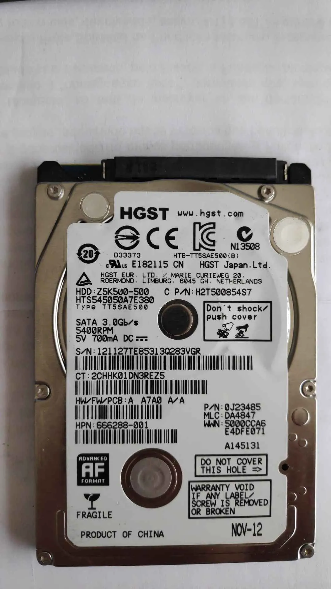 Hitachi HTS545050A7E380