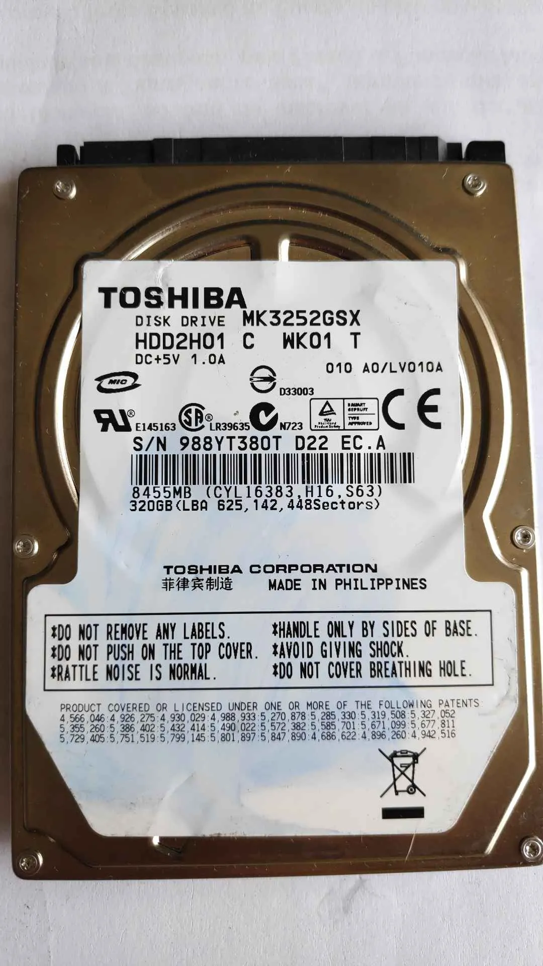 Toshiba MK3252GSX