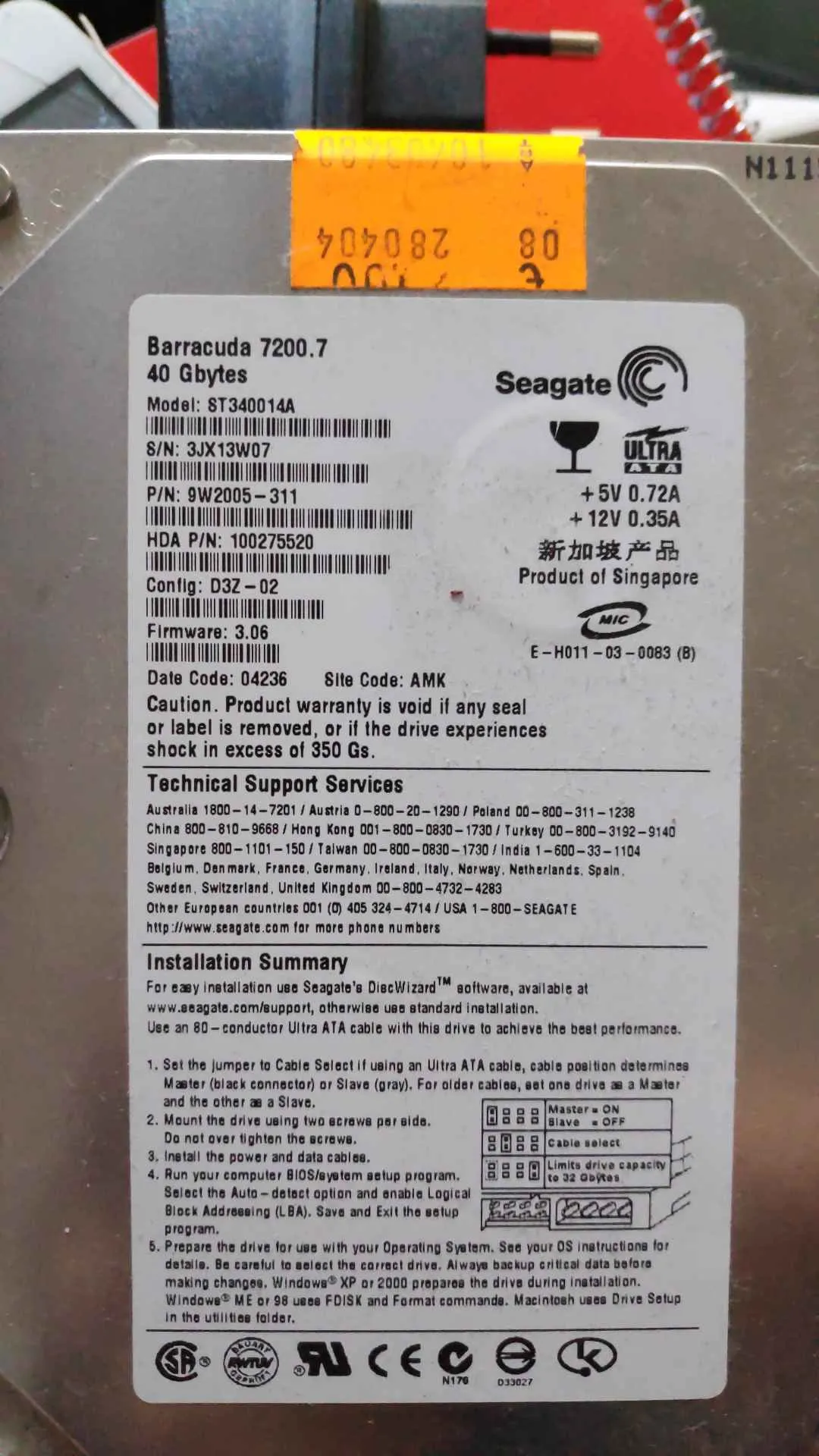 ST340014A