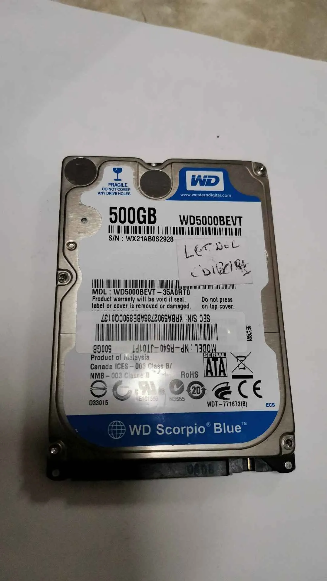 WD5000BEVT-35A0RT0