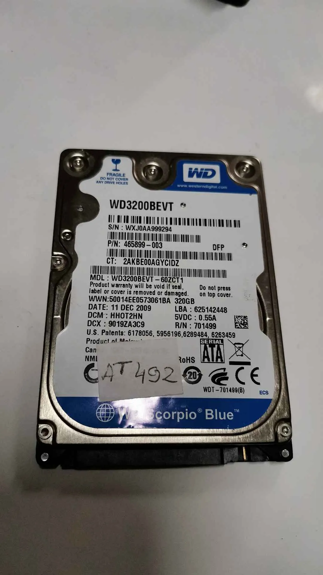 WD3200BEVT-60ZCT1