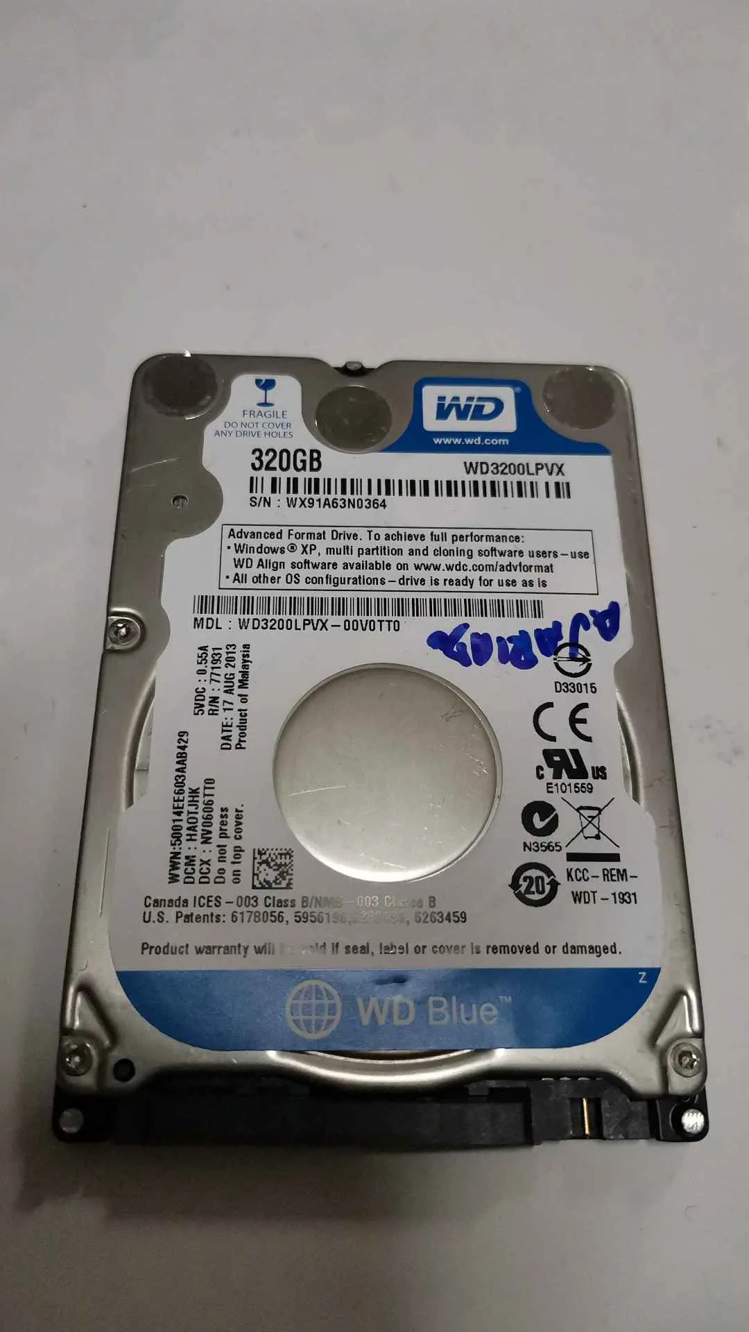 WD3200LPVX-00V0TT0