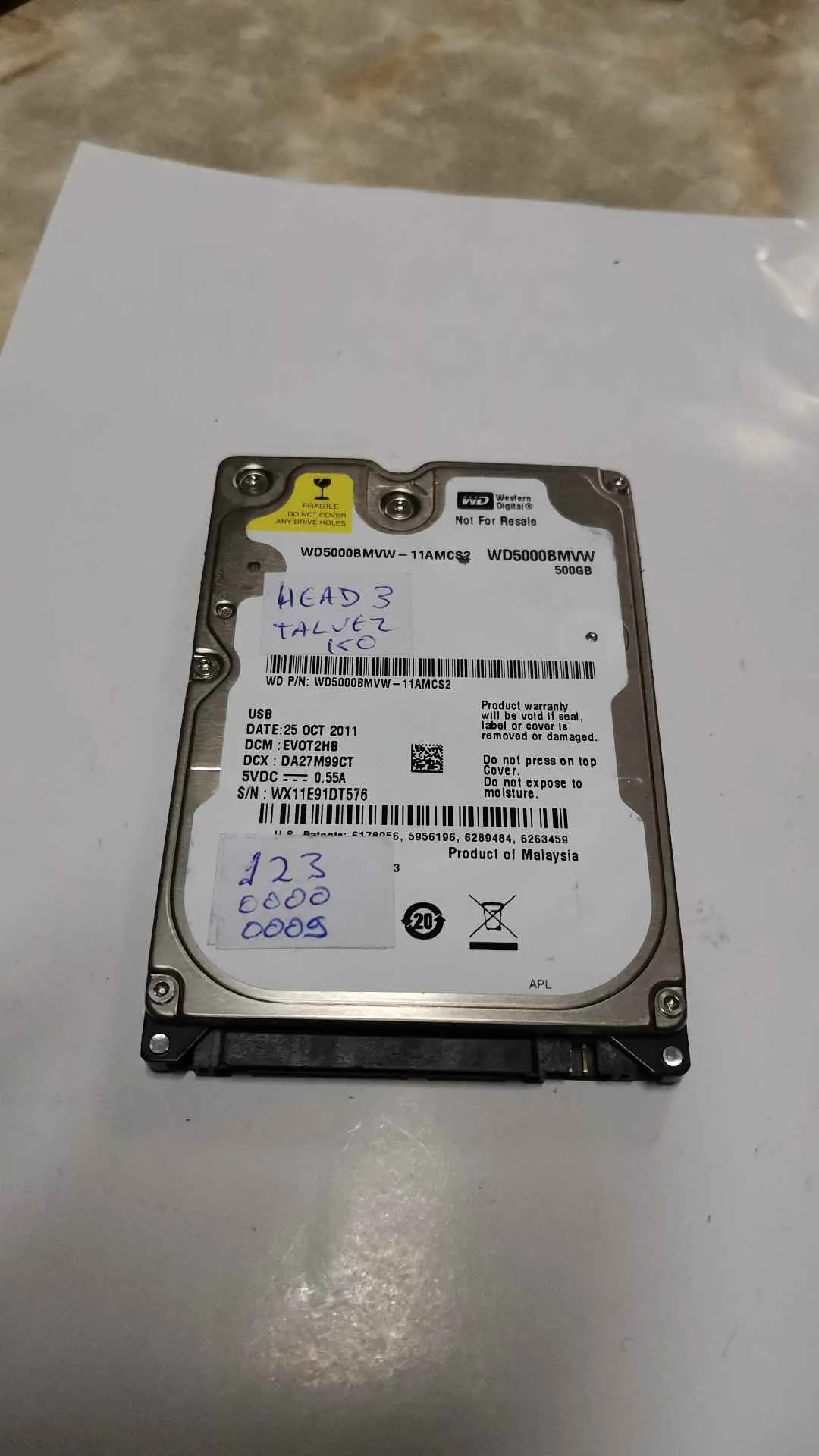 WD5000BMVW-11AMCS2