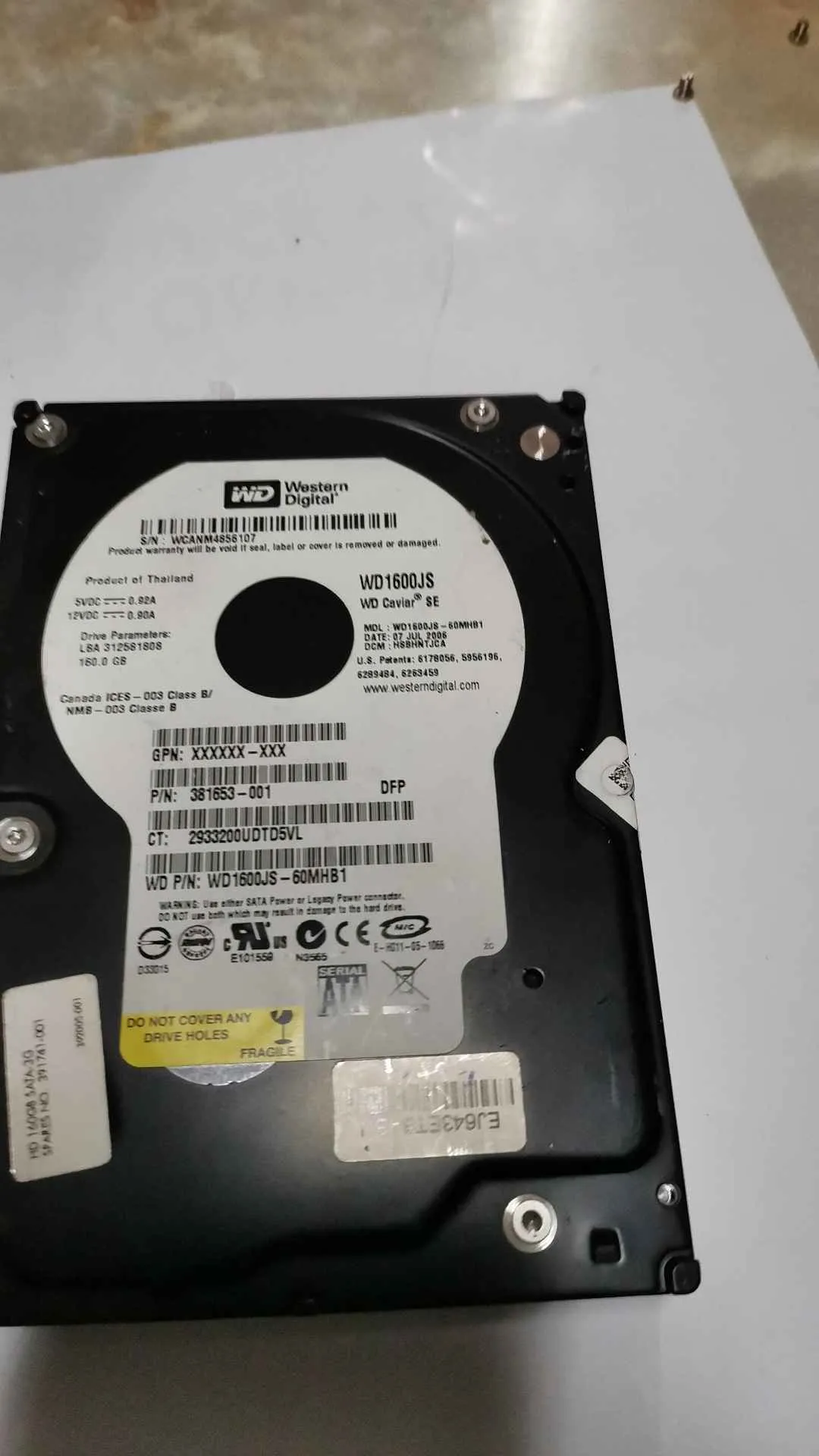 WD1600JS-60MHB1
