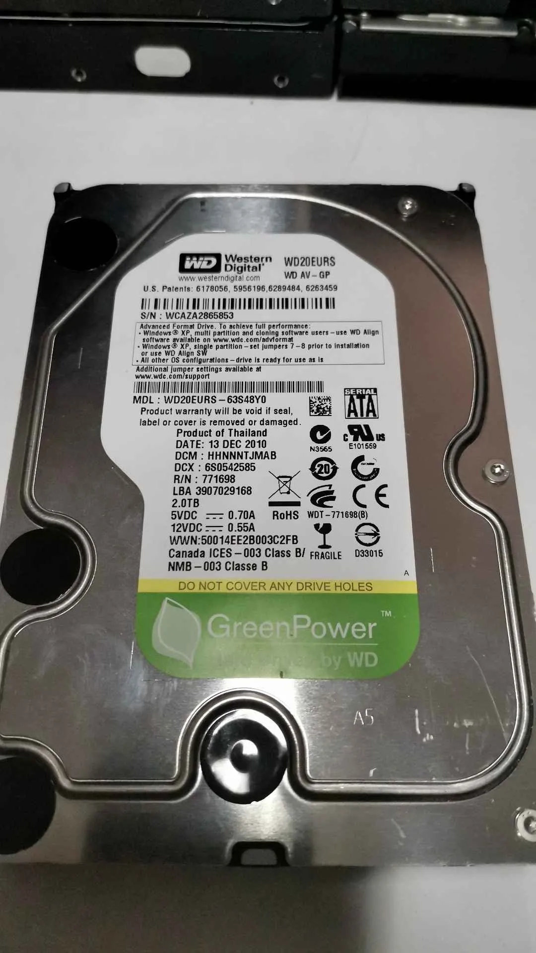 Western Digital WD20EURS-63S48Y0