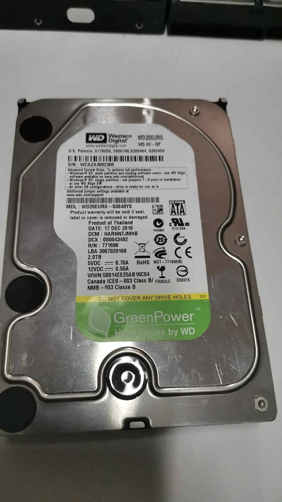WD20EURS-63S48Y0