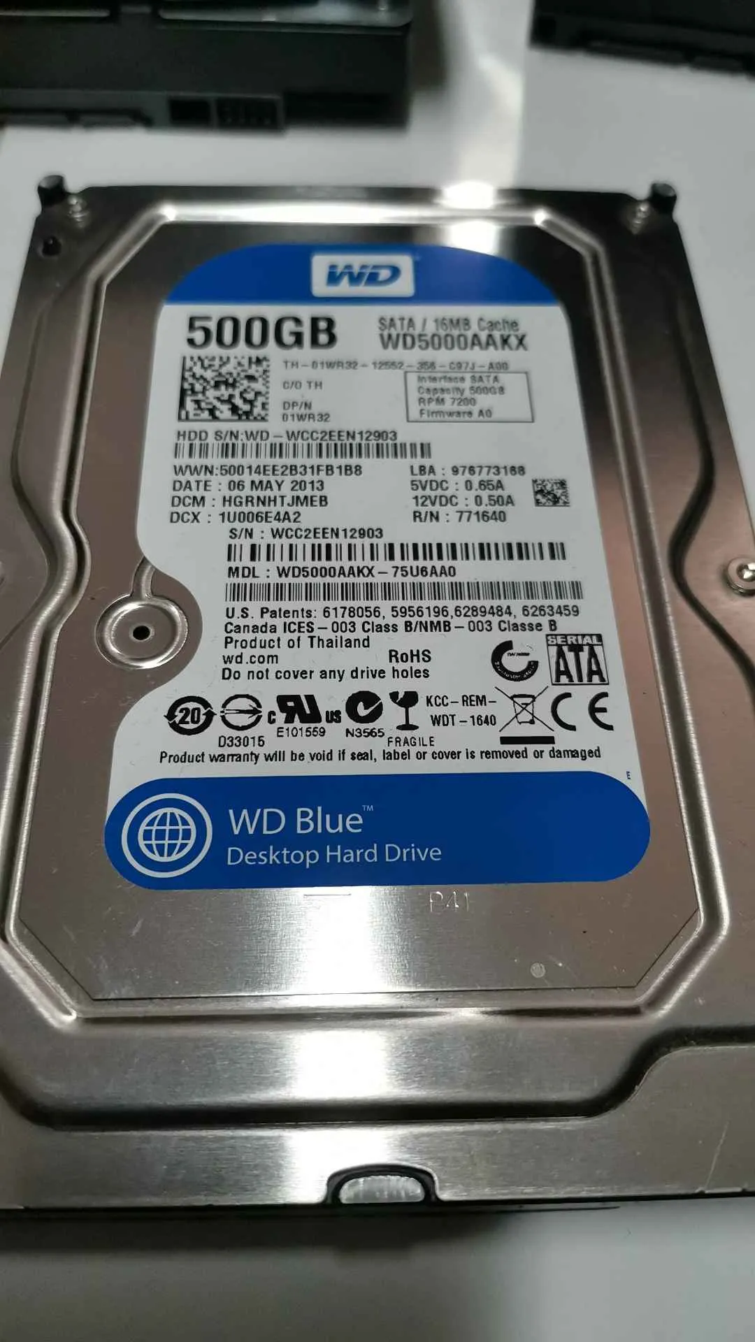 WD5000AAKX-75U6AA0