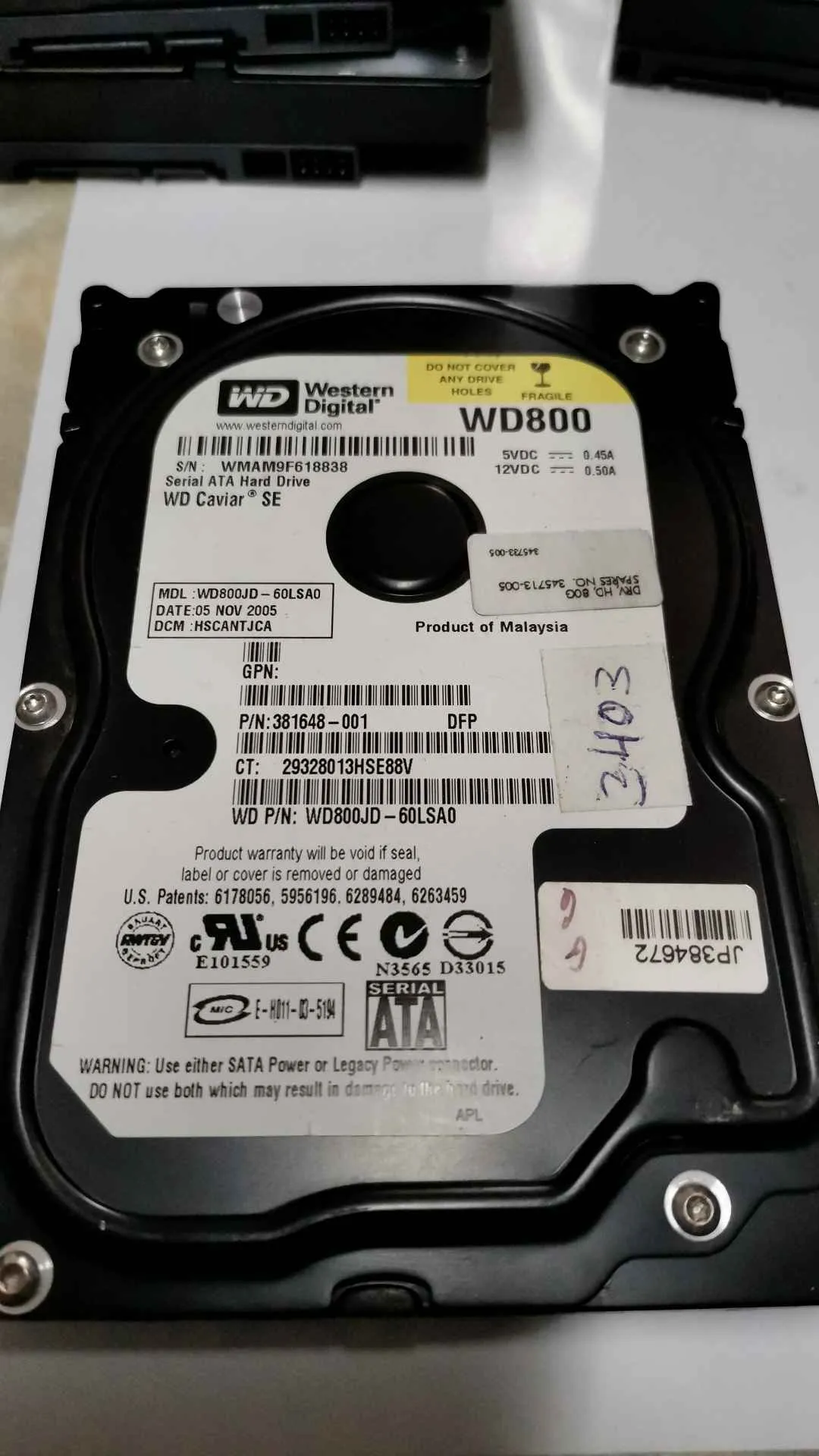 Western Digital WD800JD-60LSA0