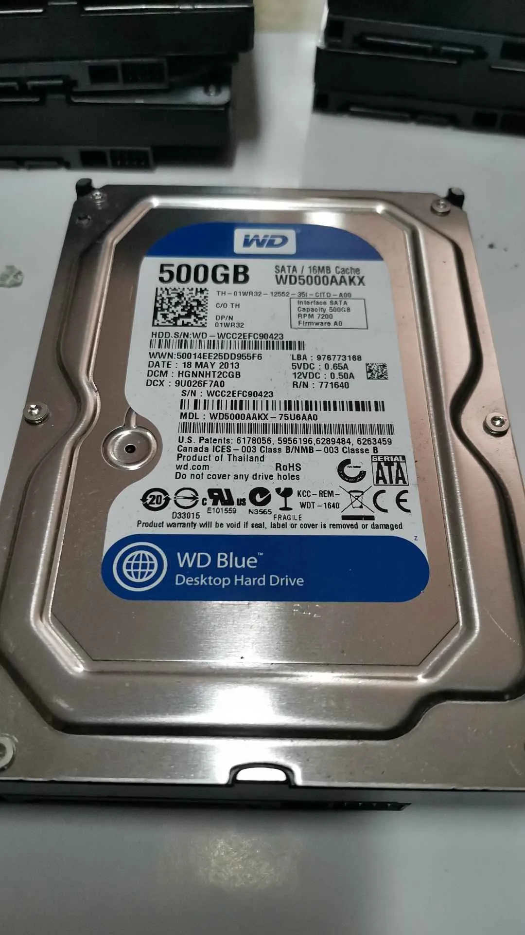 WD5000AAKX-75U6AA0