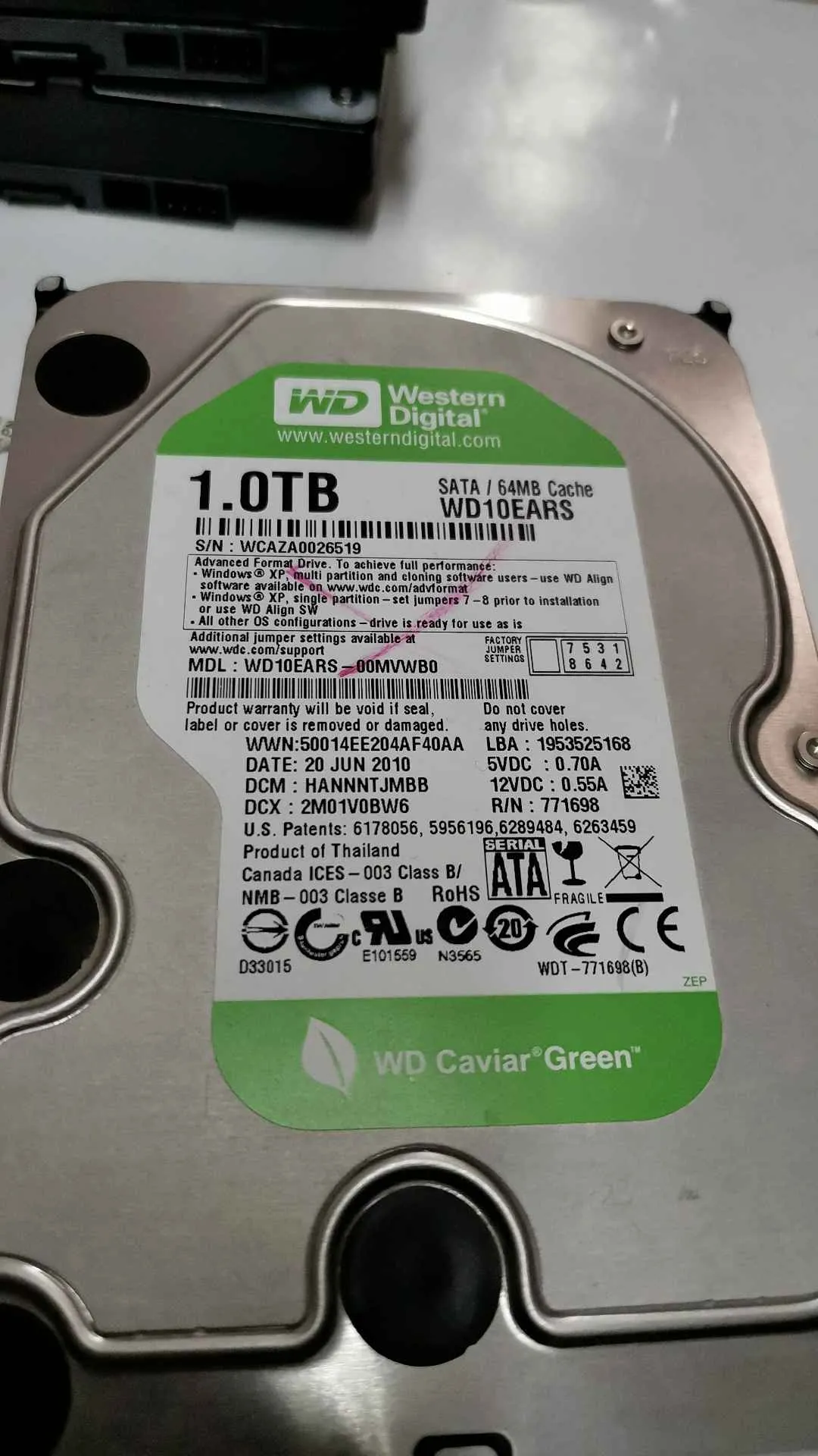 WD10EARS-00MVWB0
