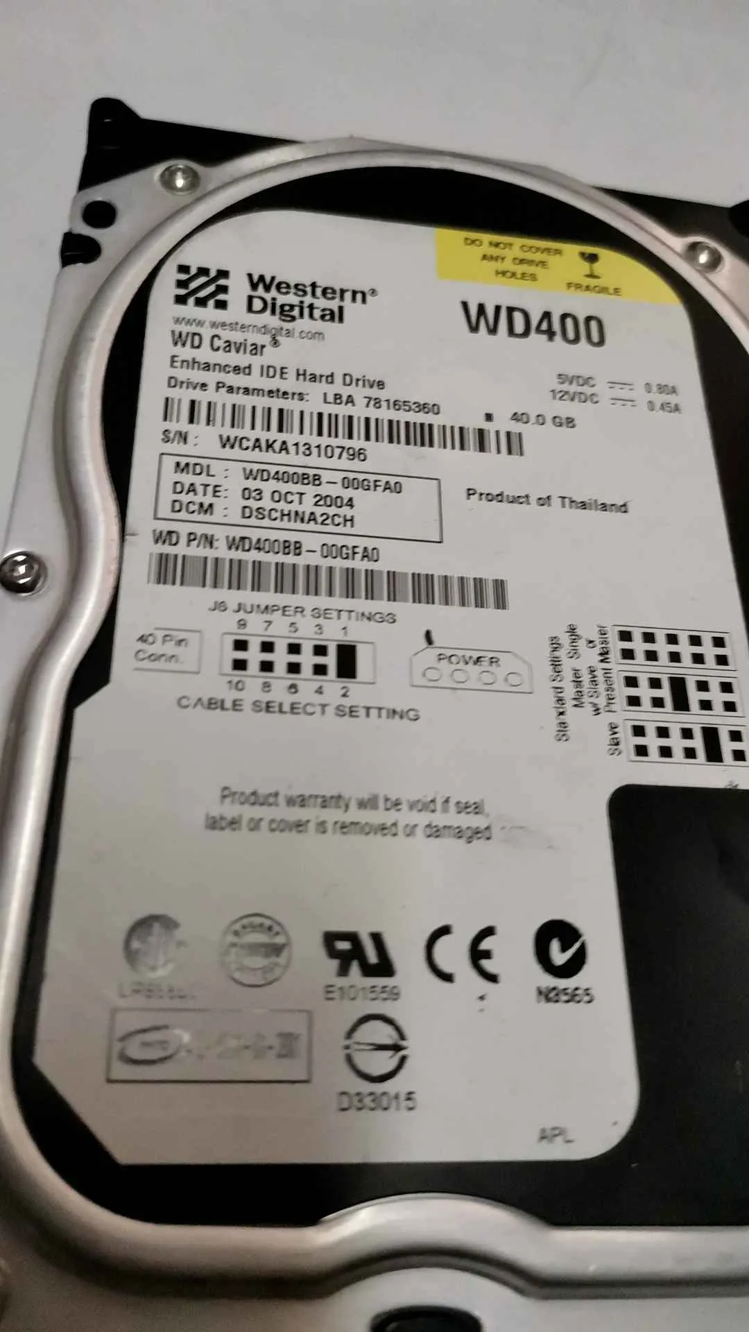 WD400BB-00GFA0