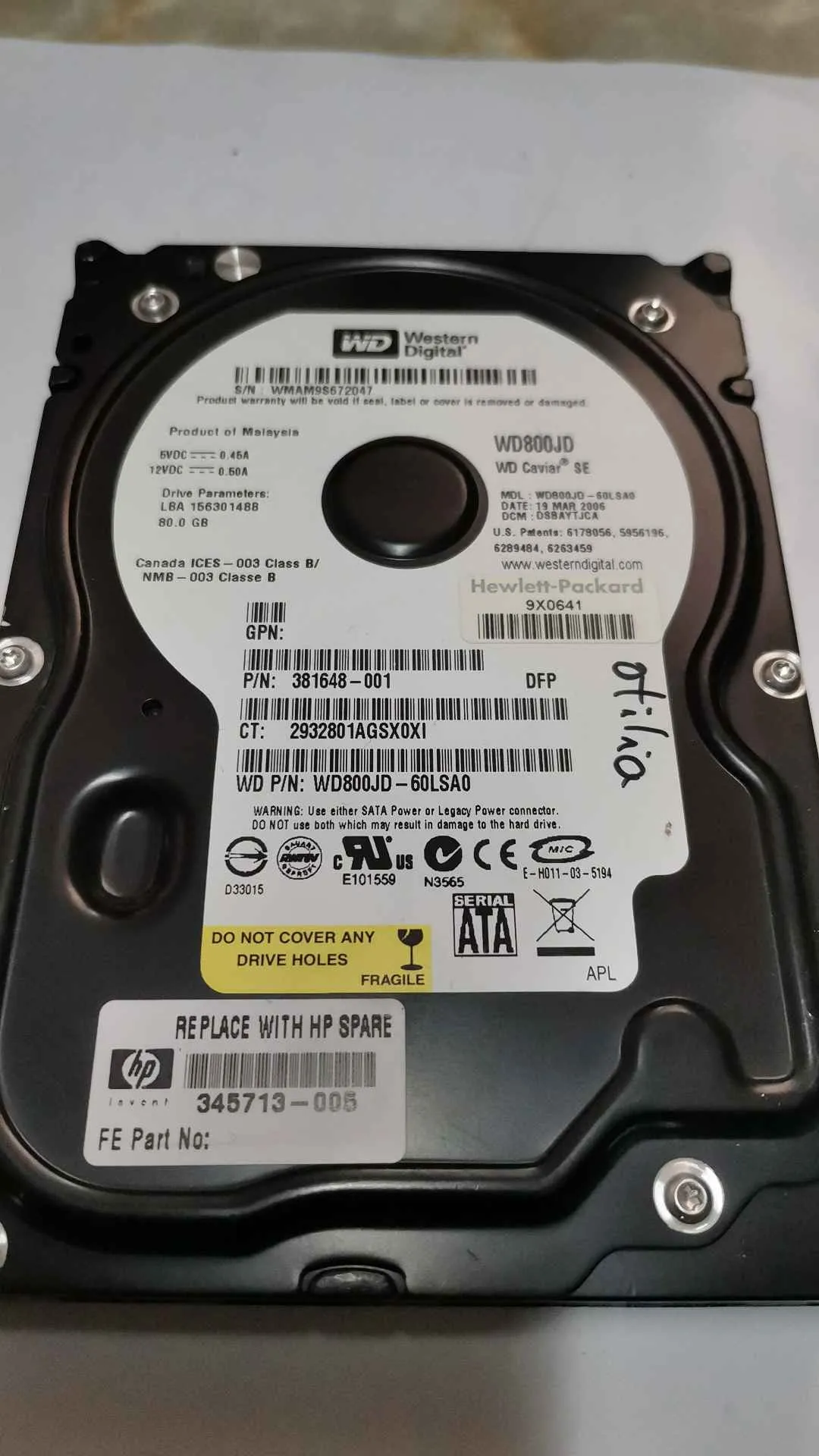 WD800JD-60LSA0