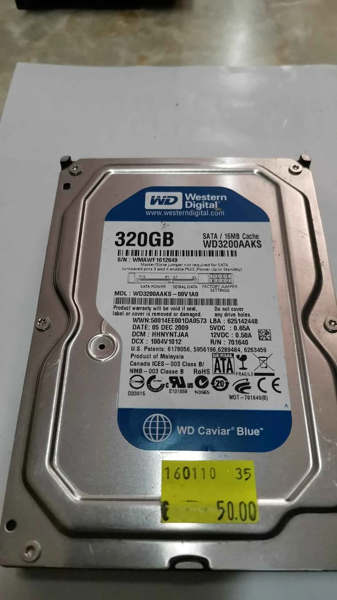 WD3200AAKS-00V1A0