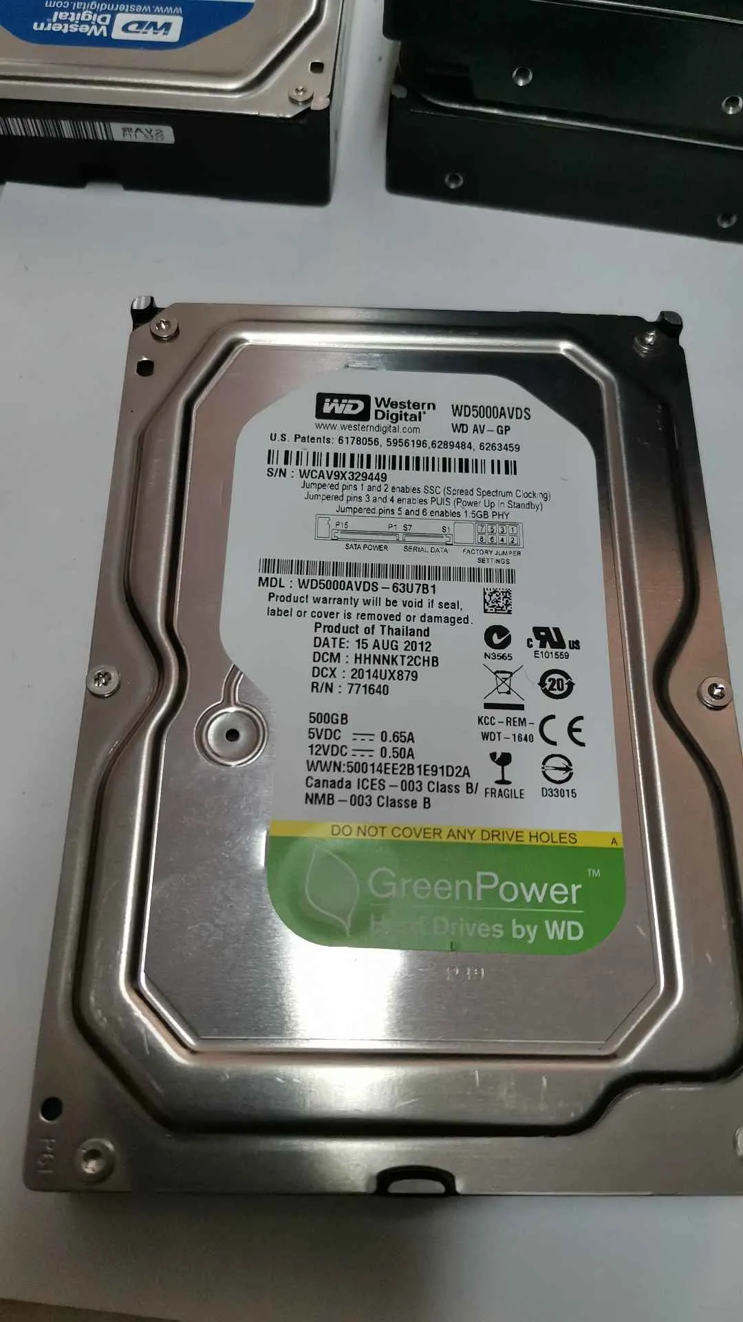 WD5000AVDS-63U7B1