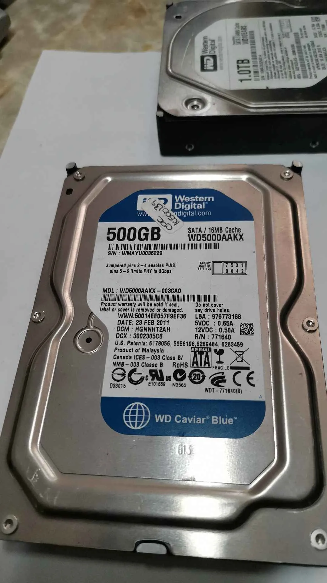 WD5000AAKX-003CA0