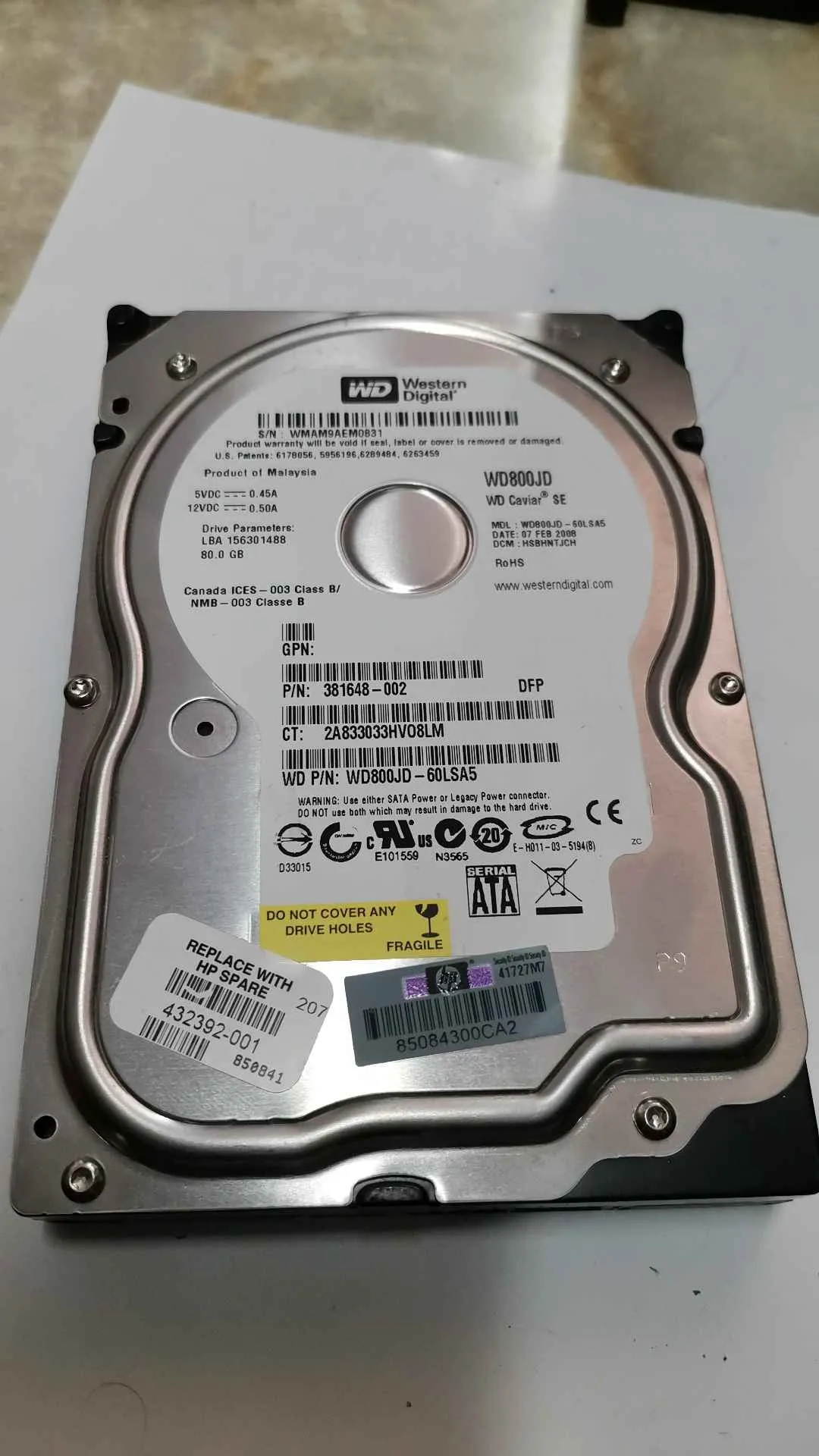 WD800JD-60LSA5