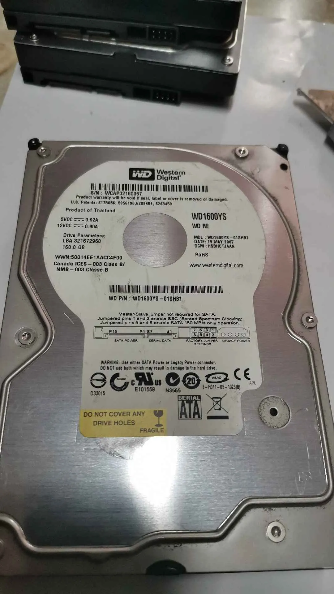 WD1600YS-01SHB1