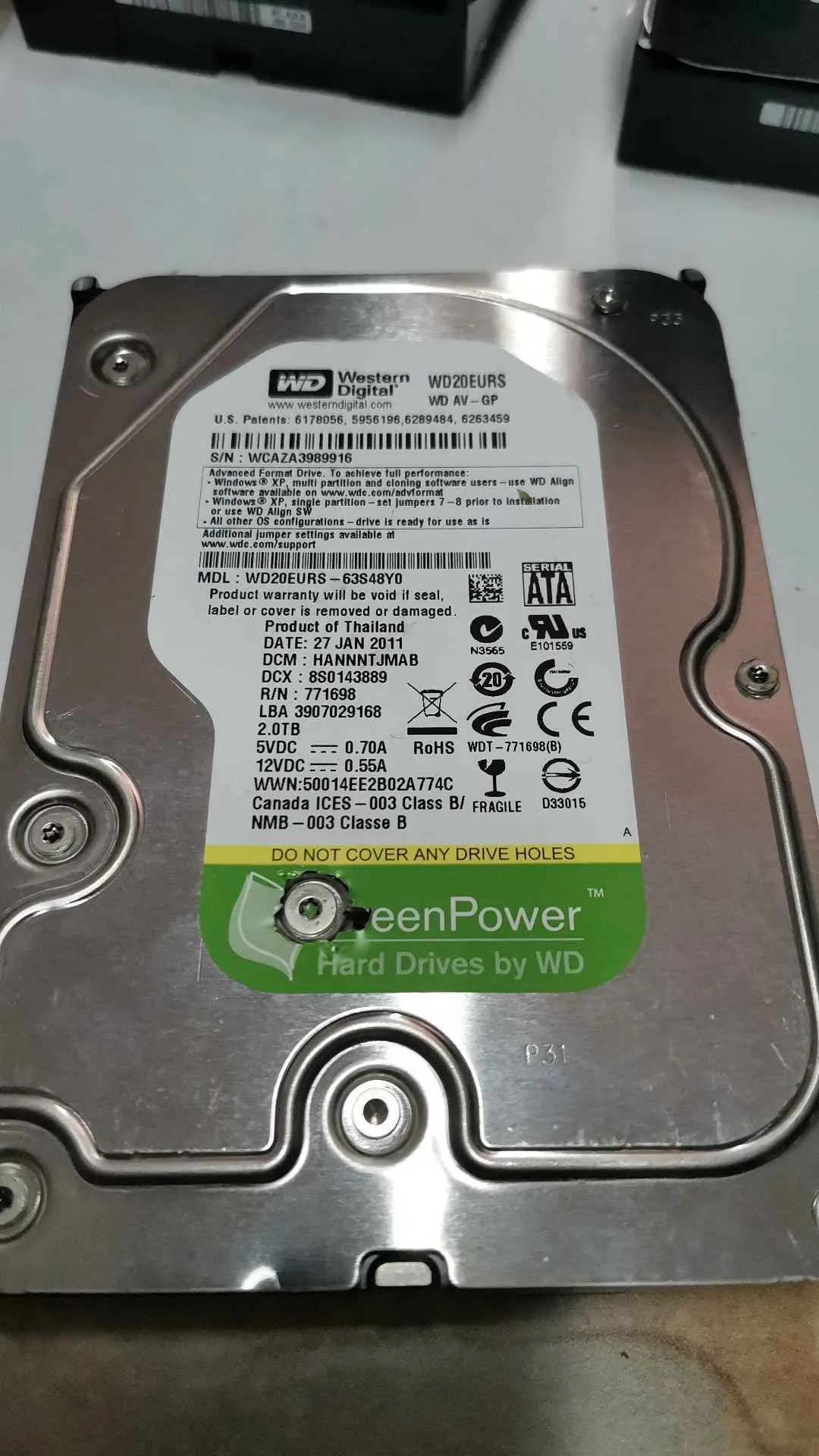 WD20EURS-63S48Y0