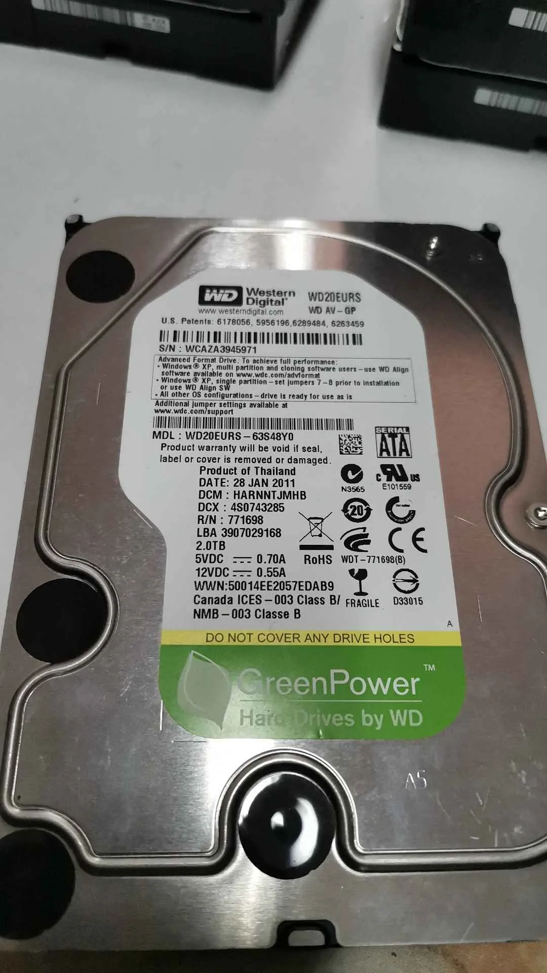 WD20EURS-63S48Y0
