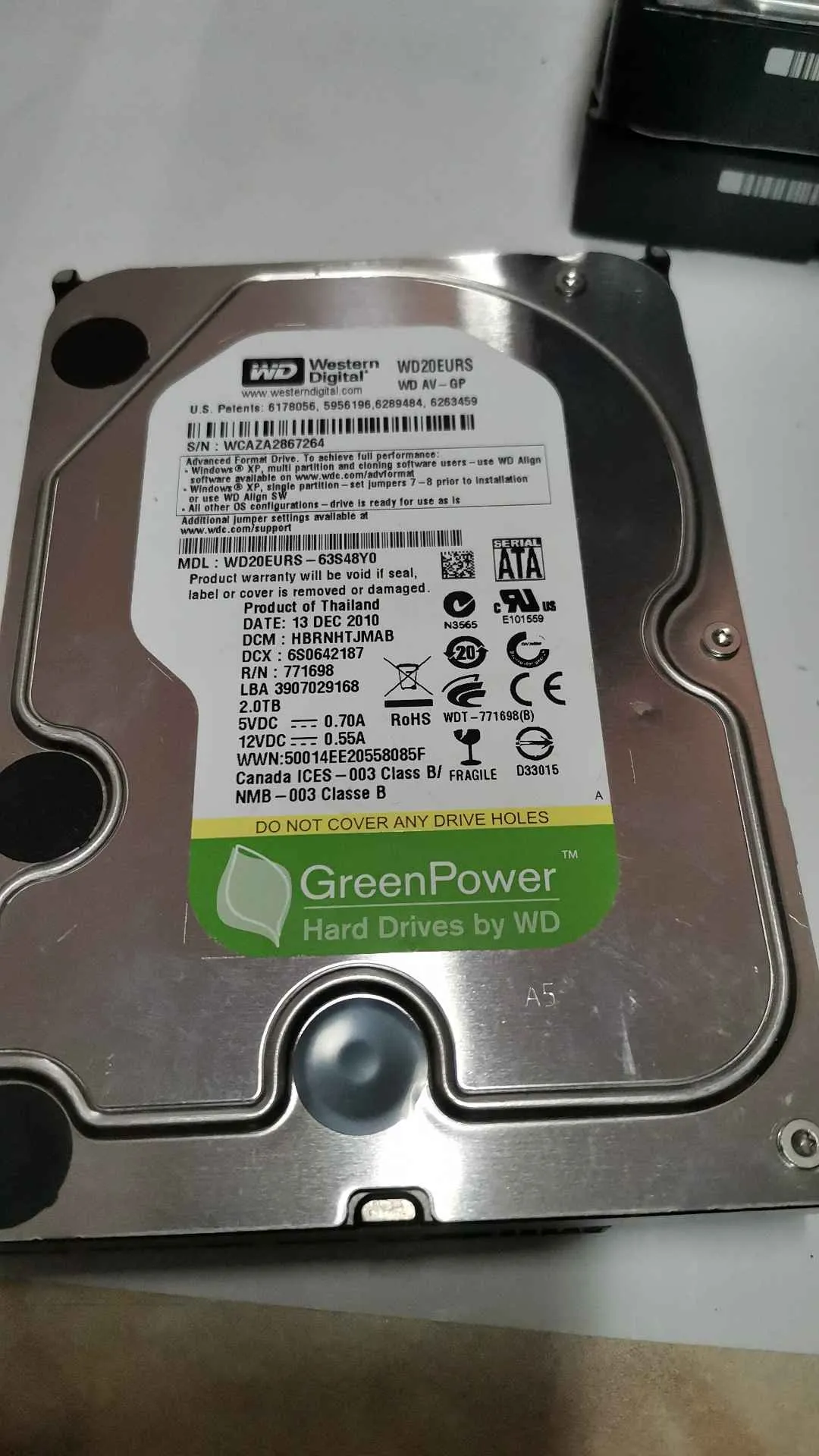 WD20EURS-63S48Y0