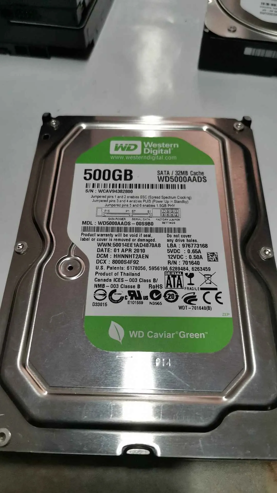 WD5000AADS-00S9B0