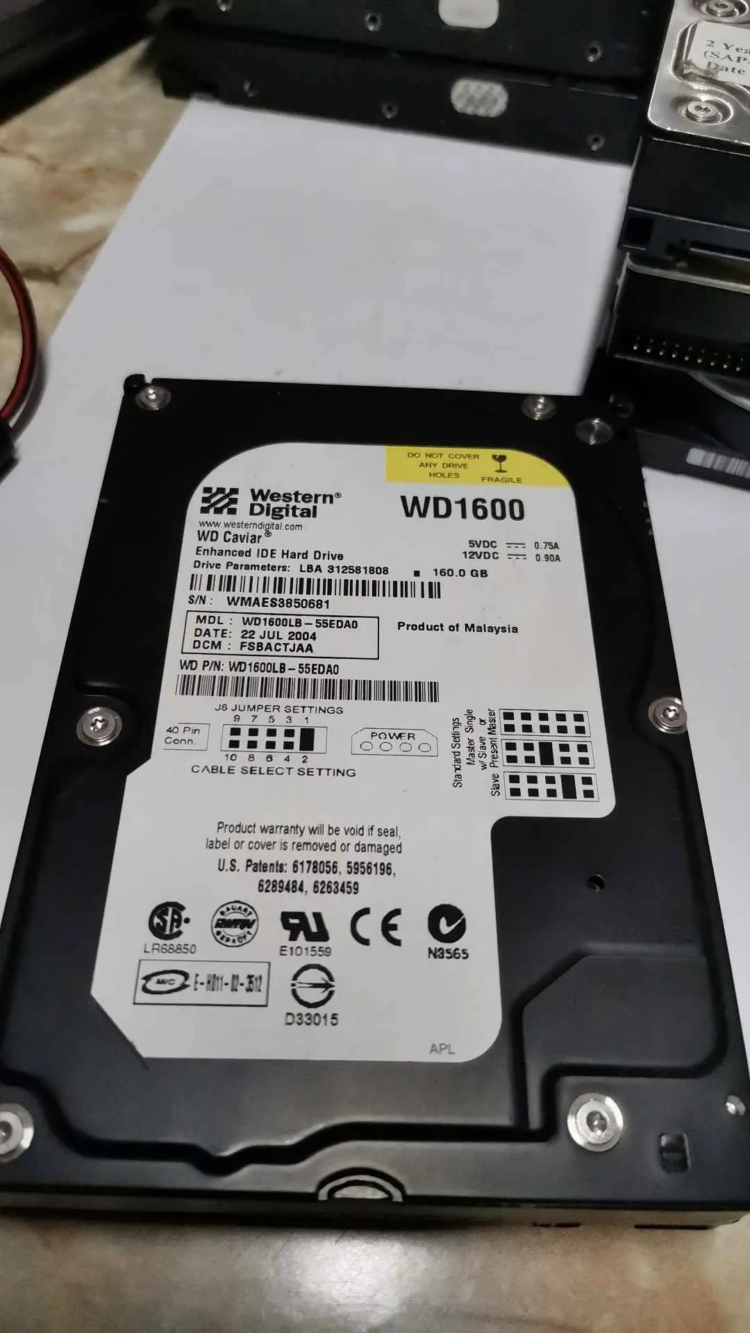 WD1600LB-55EDA0