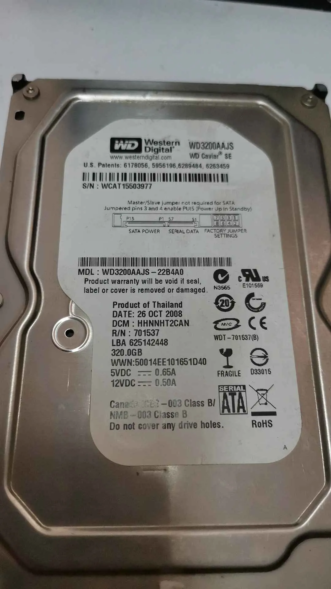 WD3200AAJS-22B4A0