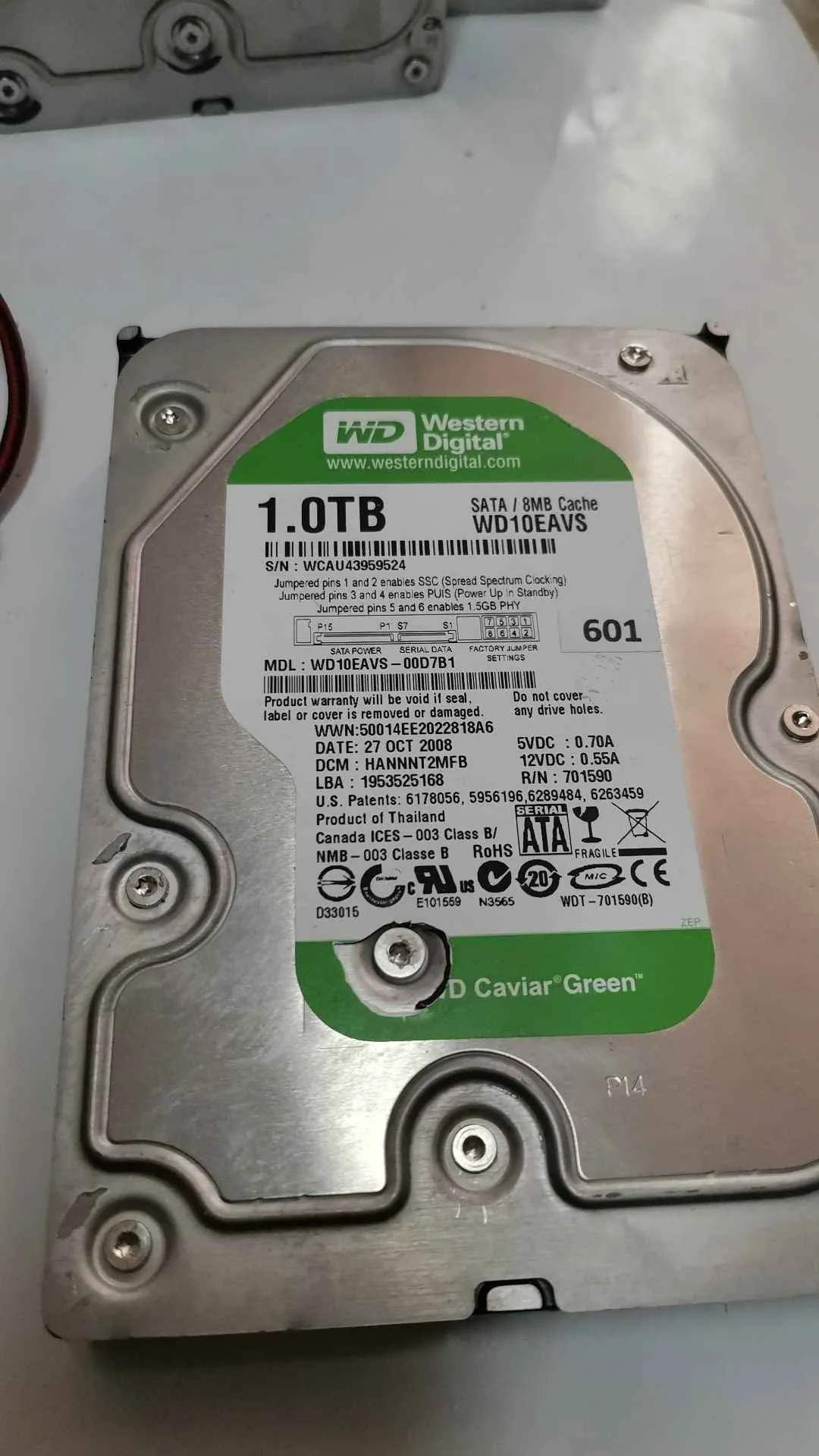 WD10EAVS-00D7B1