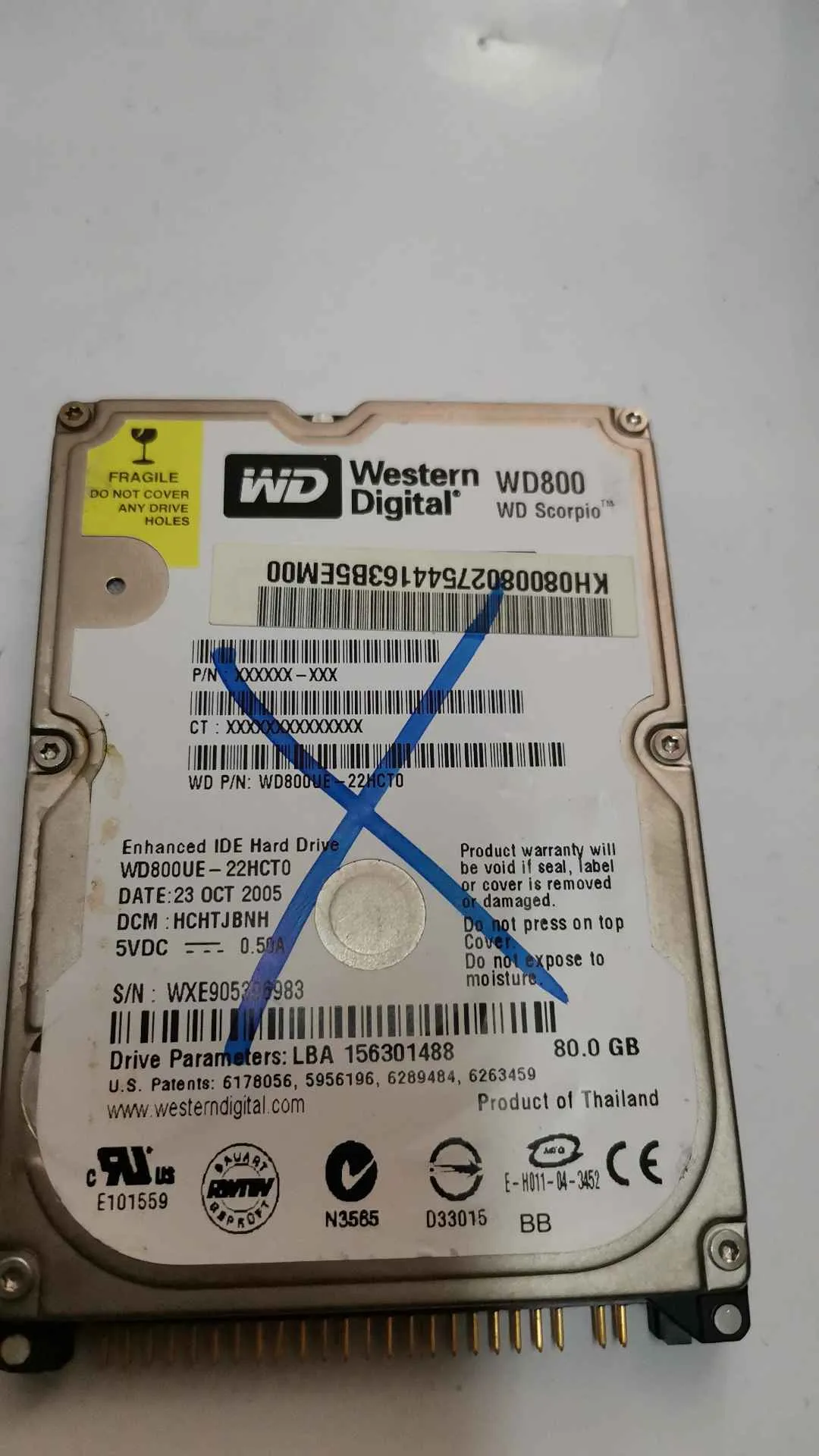 WD800UE-22HCT0