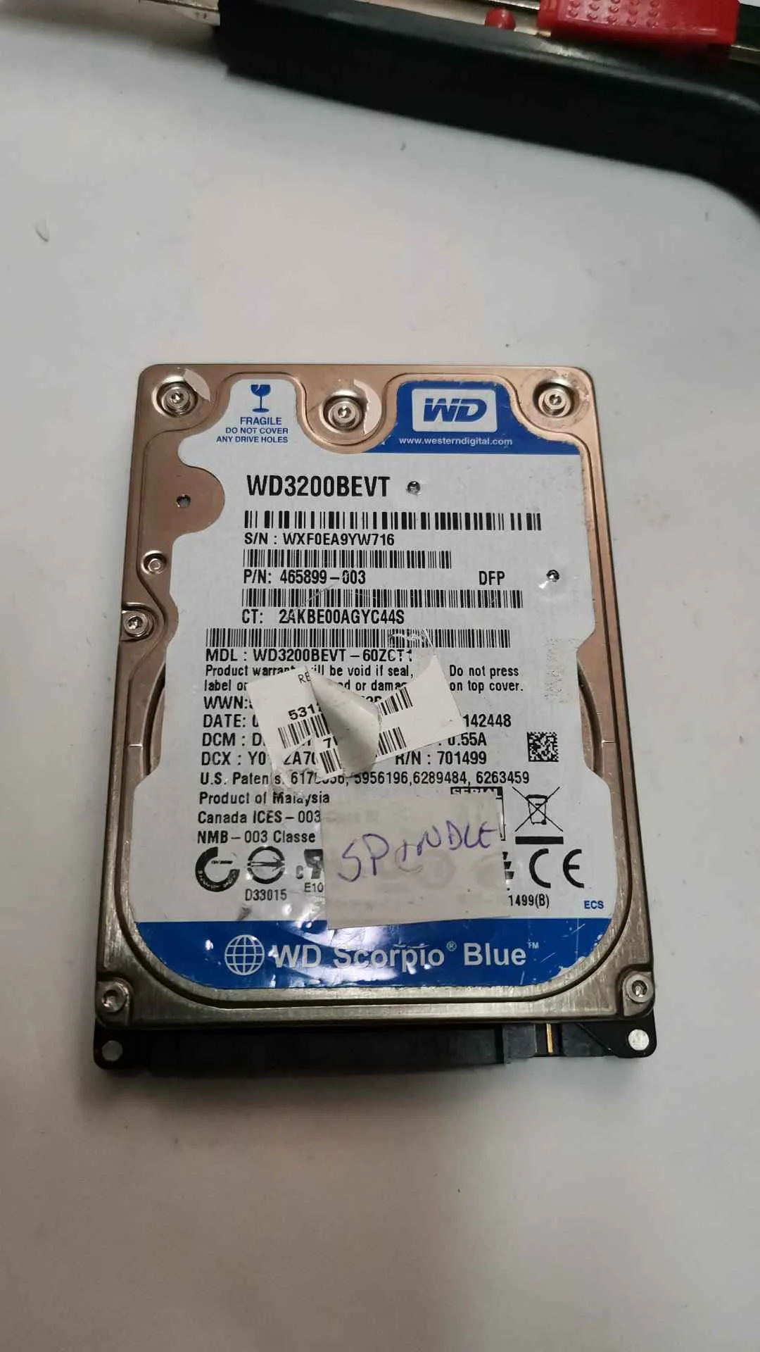 WD3200BEVT-60ZCT1