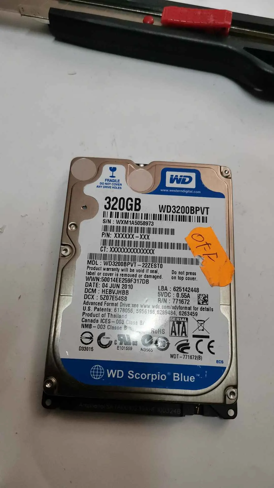 WD3200BPVT-22ZEST0