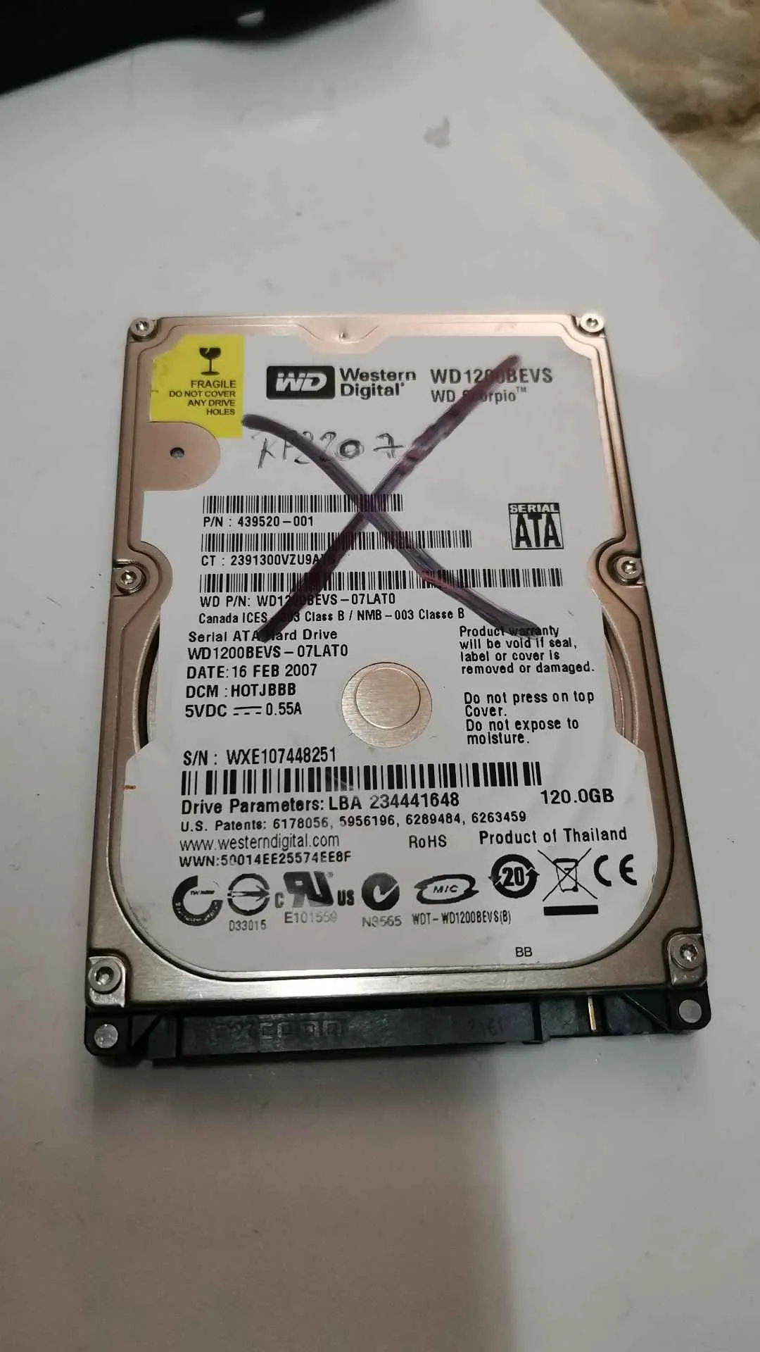 WD1200BEVS-07LAT0