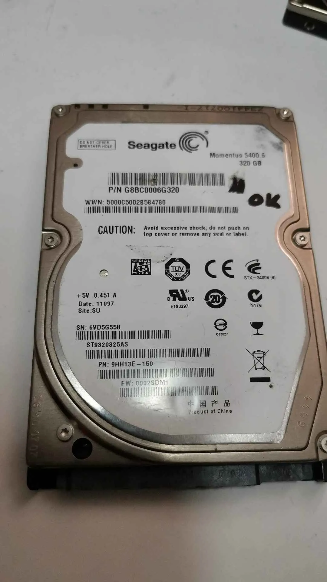 Momentus 5400.6 320 GB