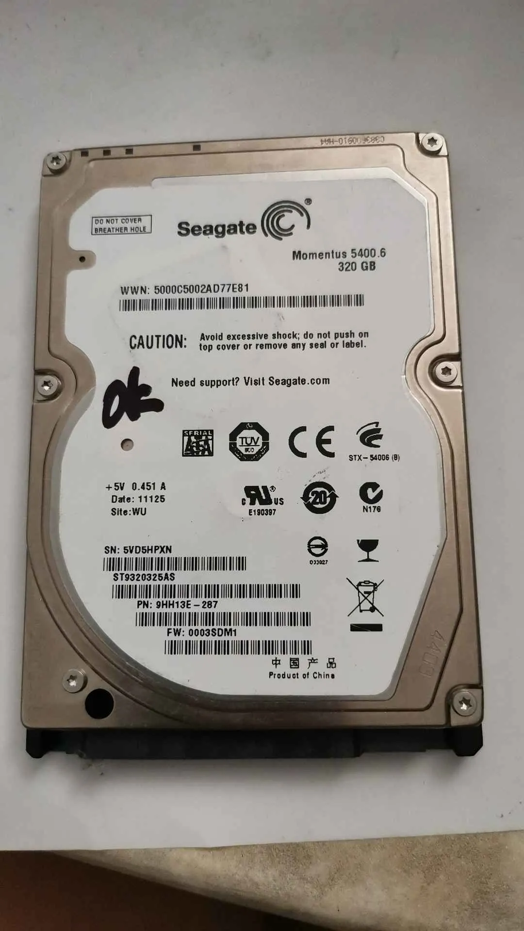 Seagate ST9320325AS