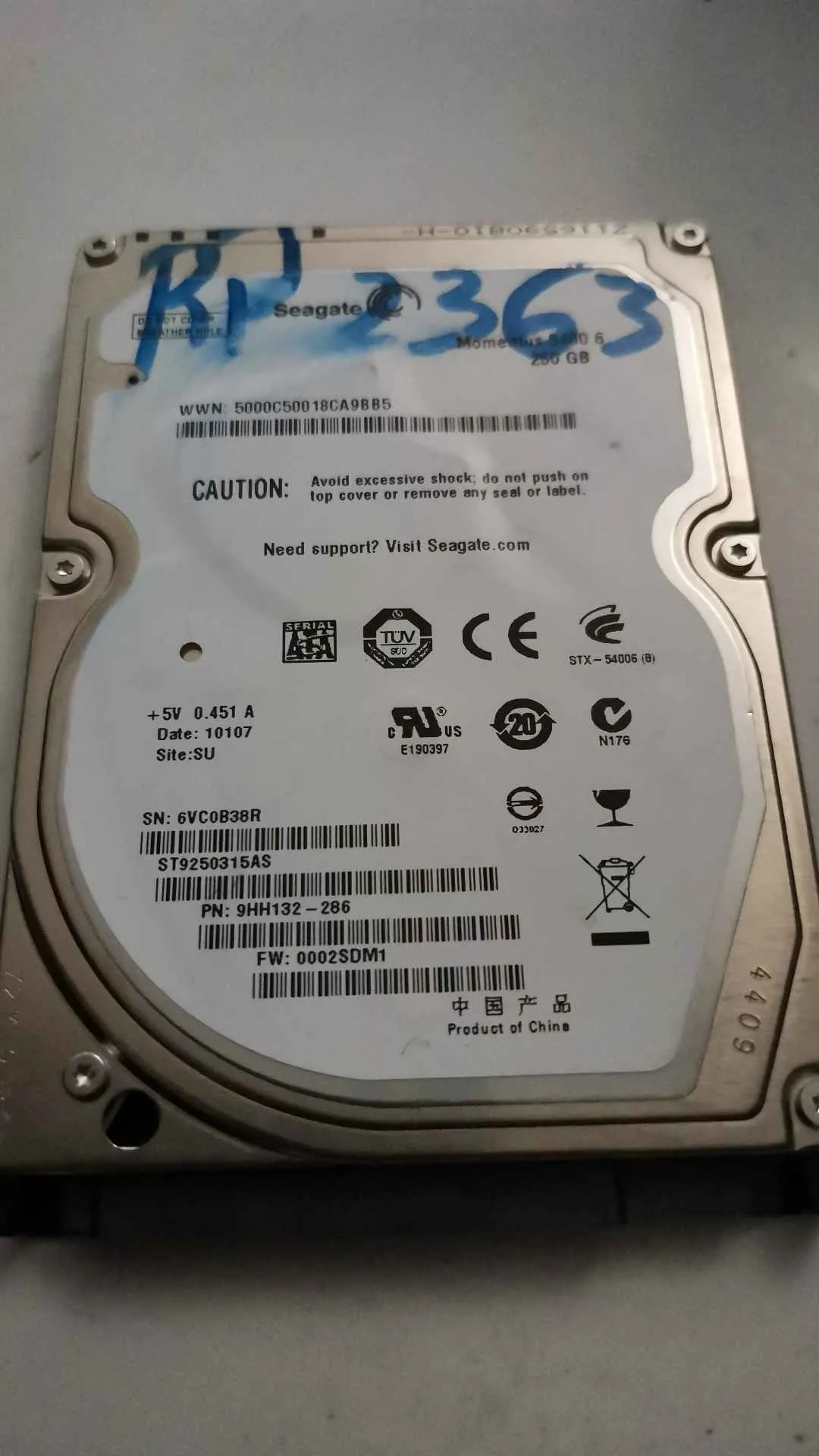 ST9250315AS