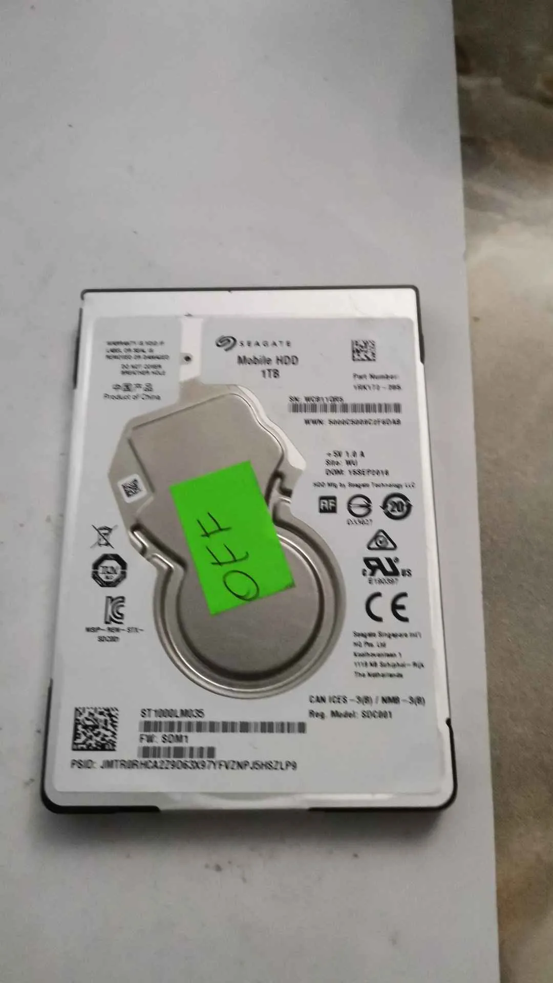 Seagate ST1000LM035 S/N WCB11QR5