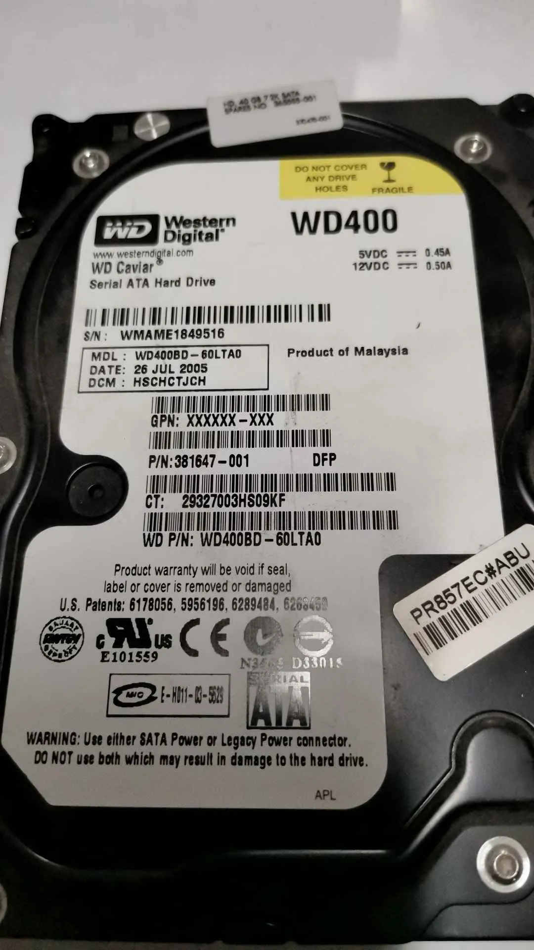 WD400BD-60LTA0