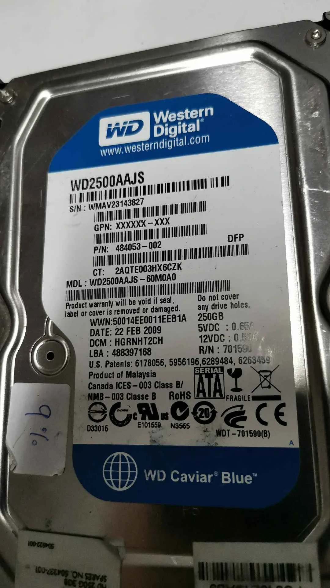 WD2500AAJS-60M0A0