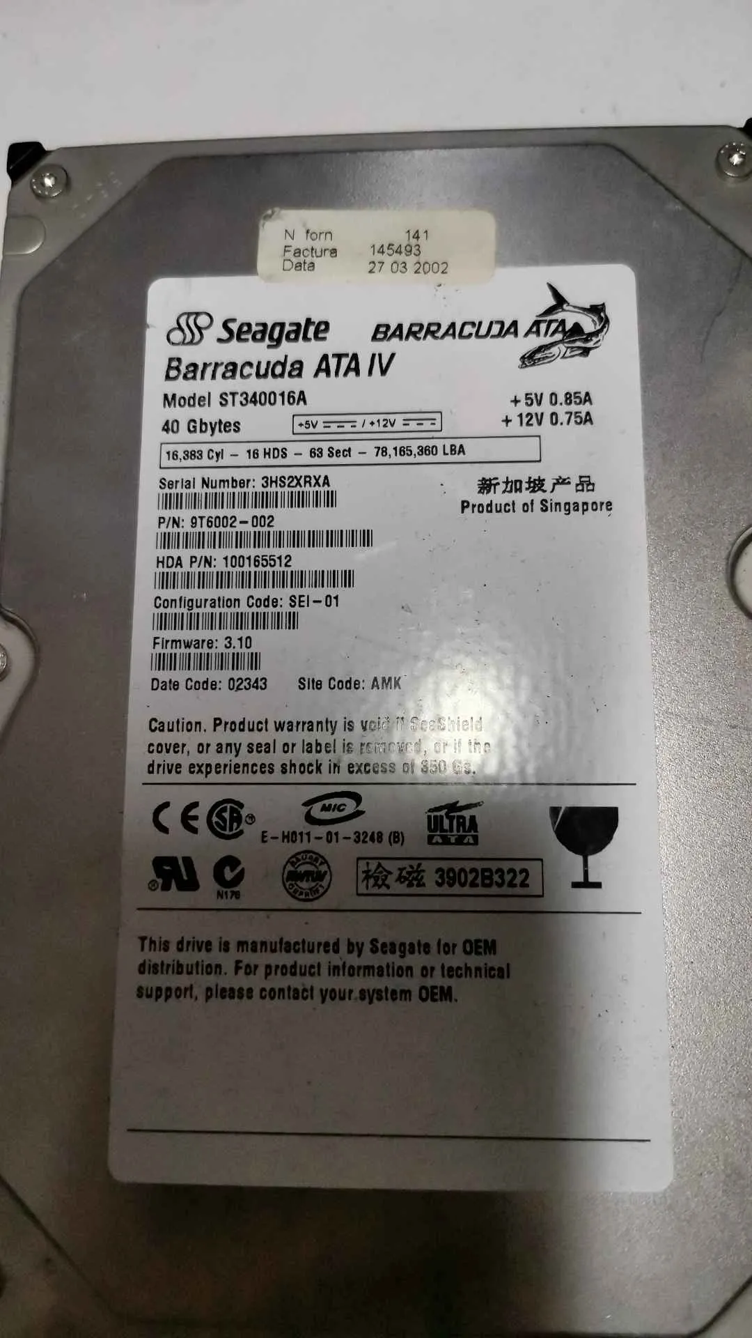 ST340016A
