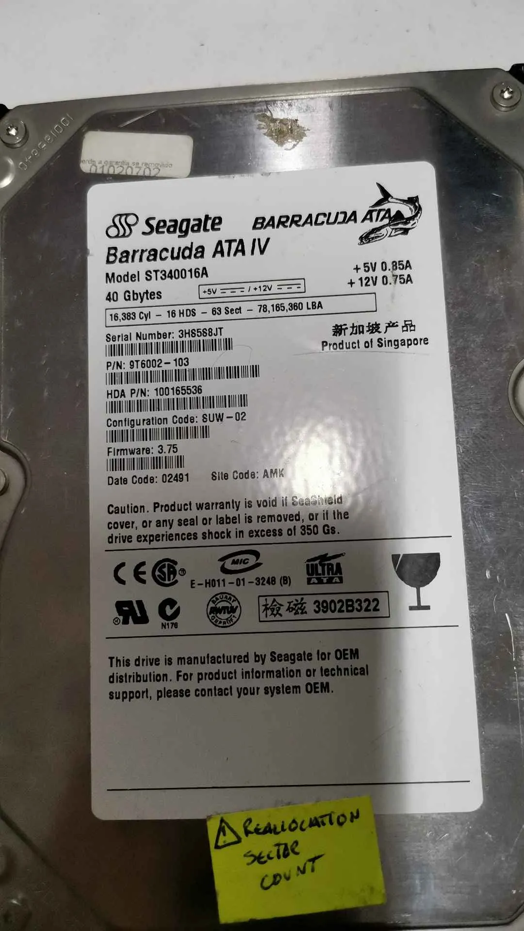 ST340016A