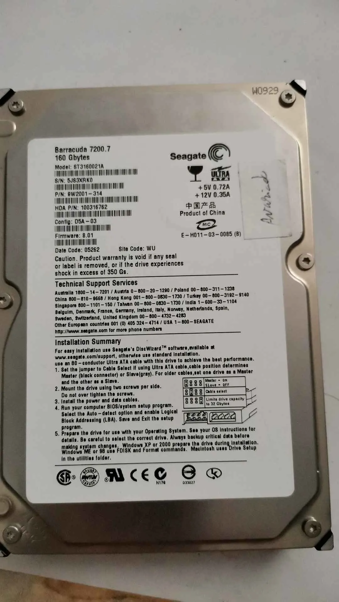 ST3160021A
