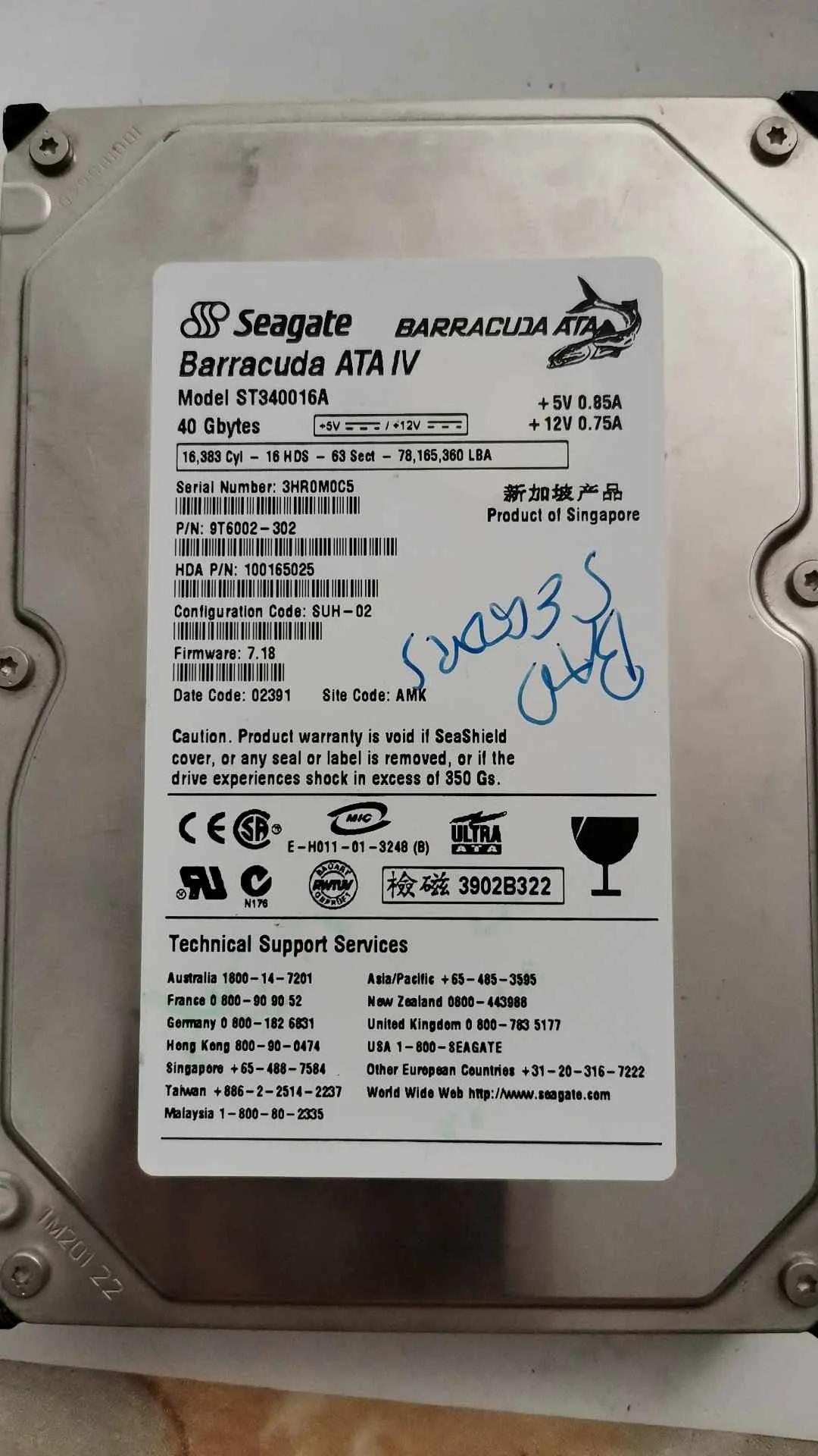 ST340016A