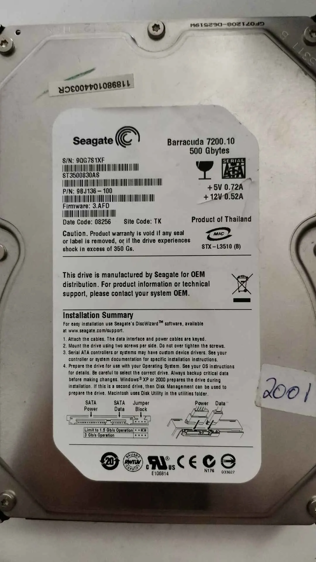 ST3500830AS
